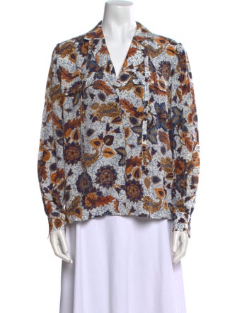 Ulla Johnson Silk Printed Blouse