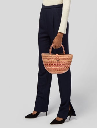 Ulla Johnson Straw Top Handle Bag