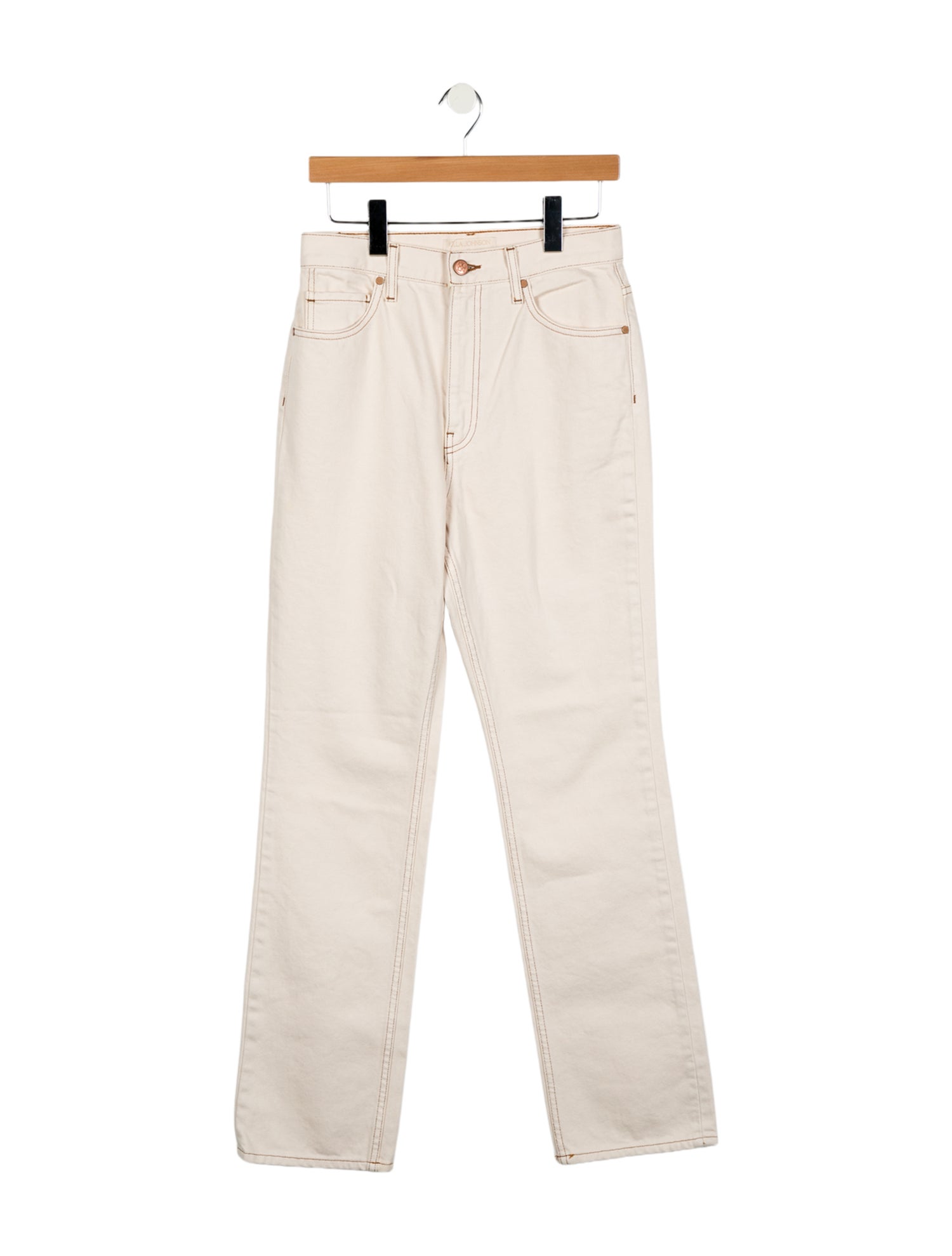 Ulla Johnson High-Rise Straight Leg Jeans