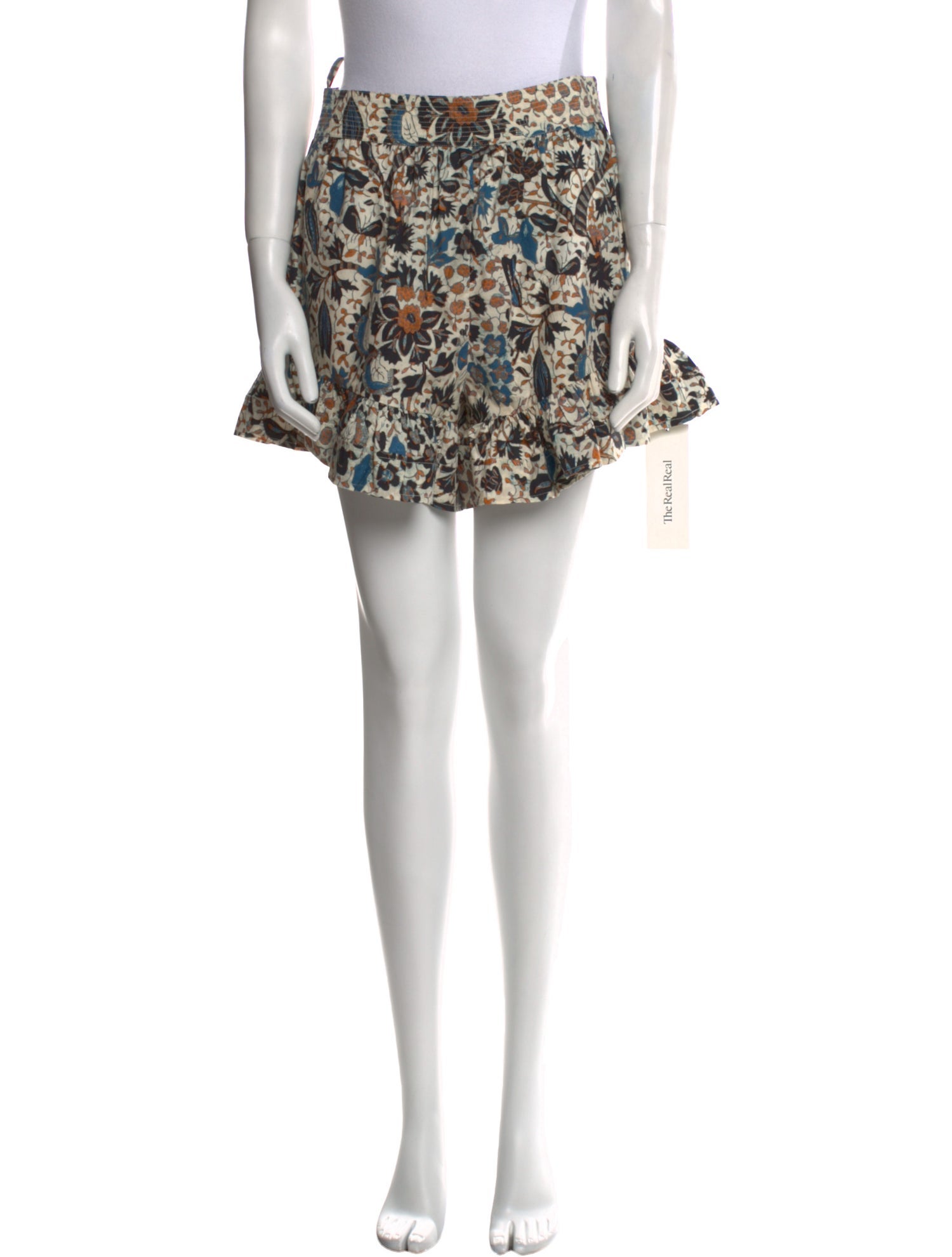 Ulla Johnson Floral Print Mini Shorts