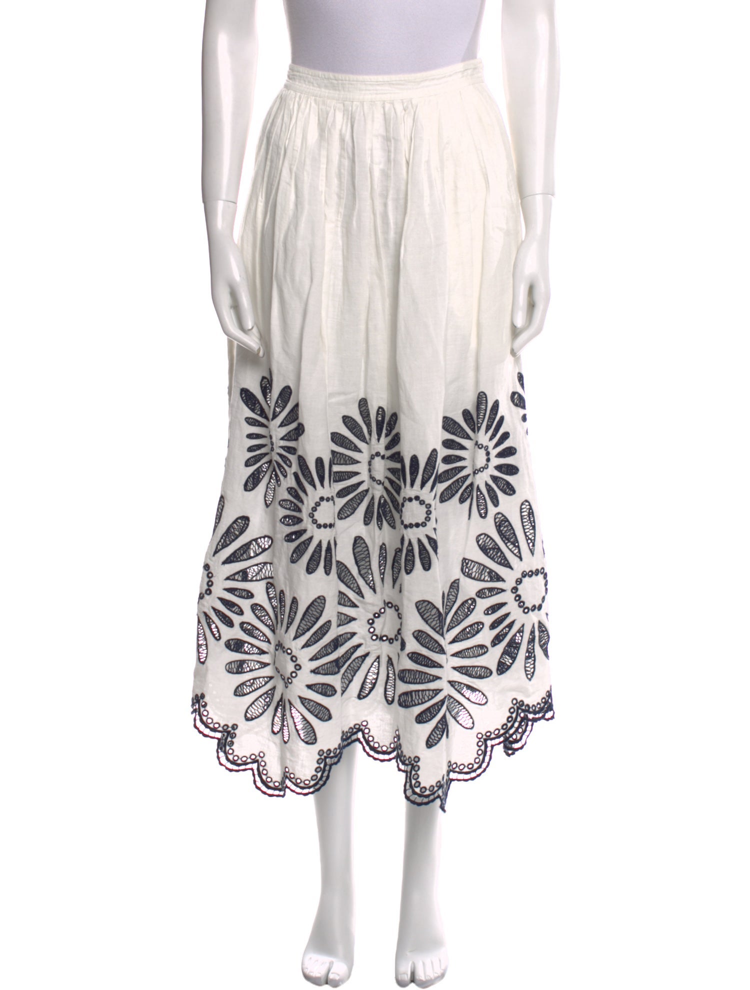 Ulla Johnson Floral Print Midi Length Skirt w/ Tags