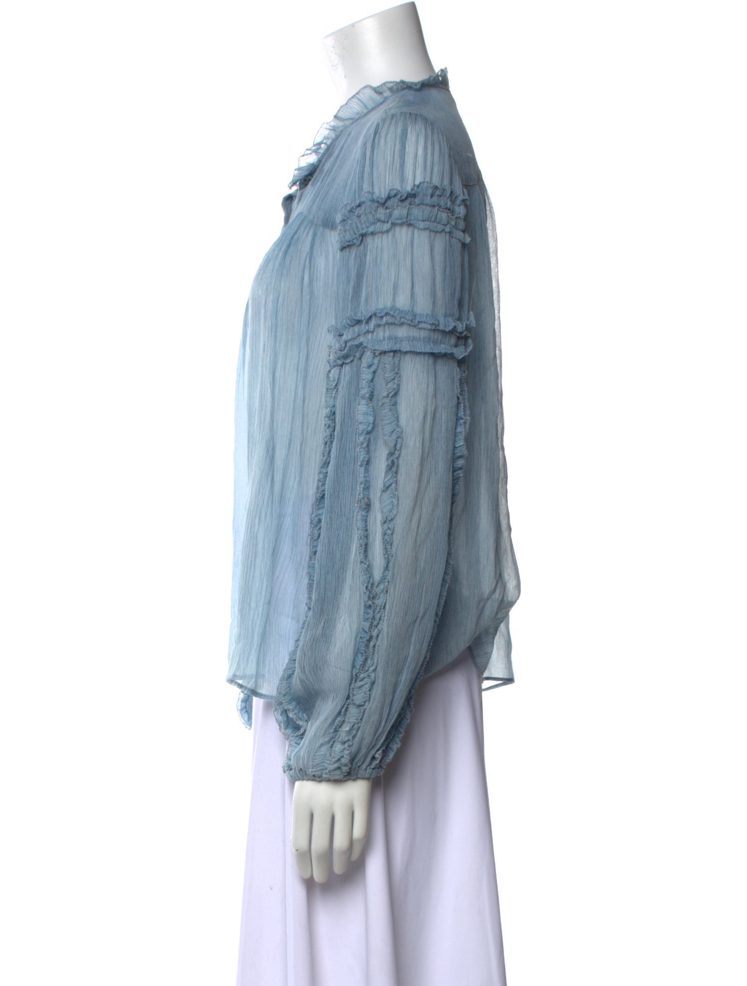 Ulla Johnson Silk V-Neck Blouse