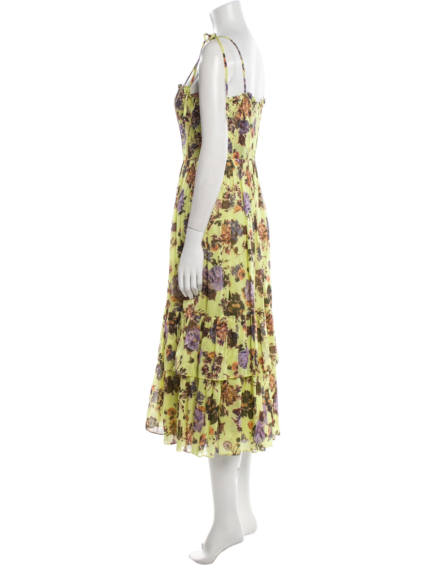 Ulla Johnson Floral Print Midi Length Dress