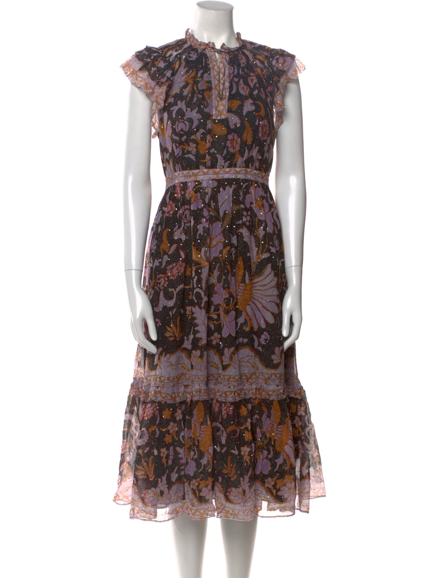 Ulla Johnson Silk Midi Length Dress