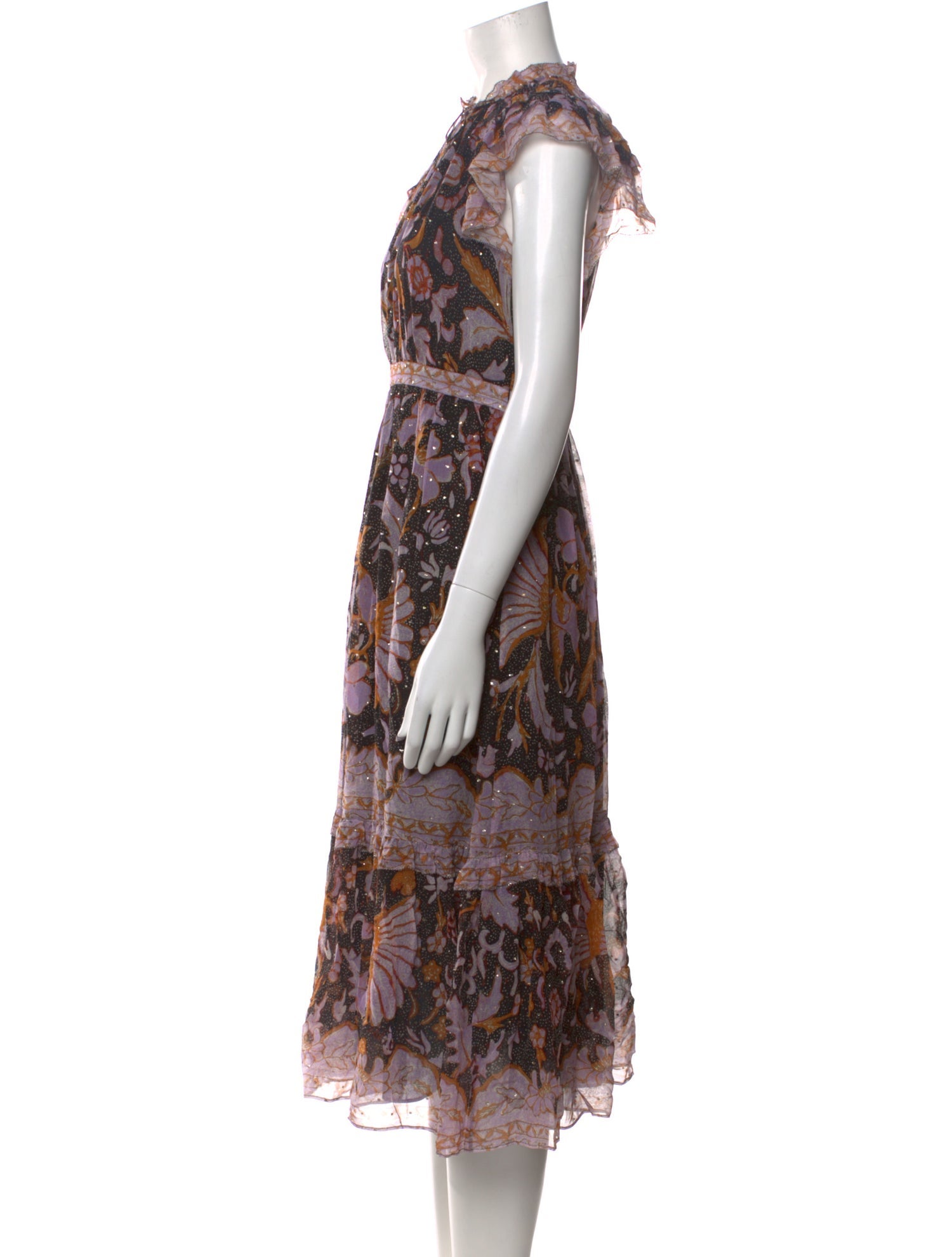 Ulla Johnson Silk Midi Length Dress