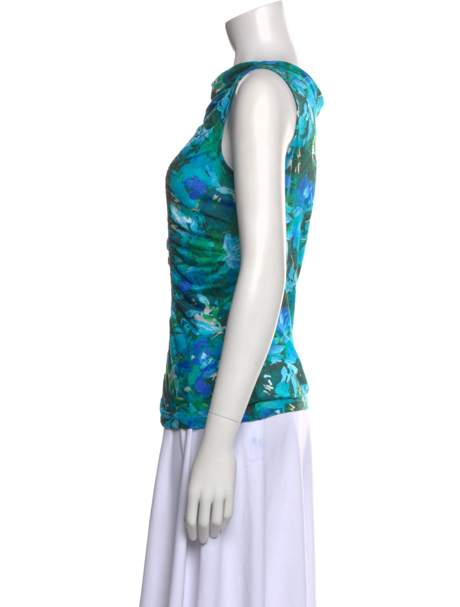 Ulla Johnson Printed Bateau Neckline Top w/ Tags