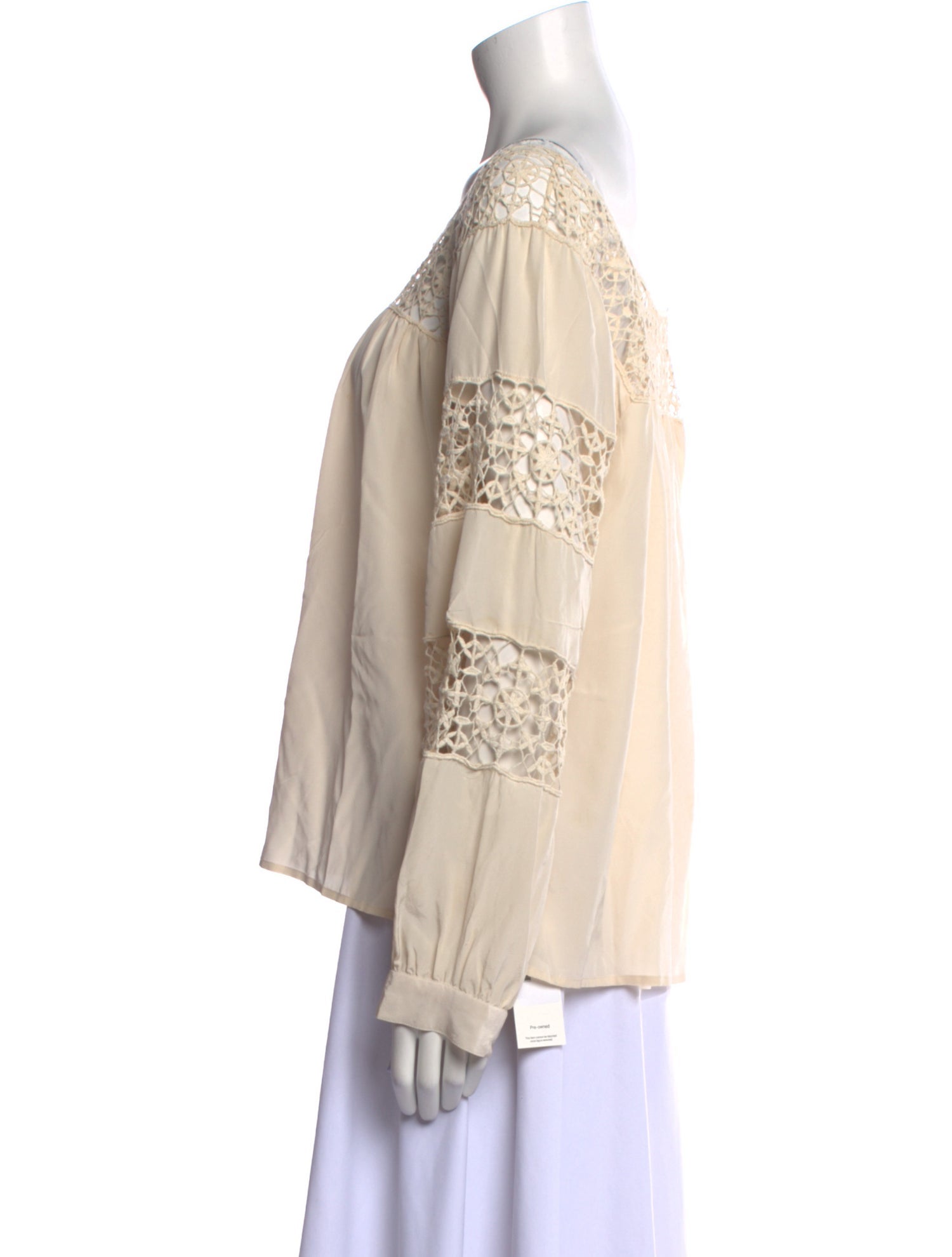 Ulla Johnson Scoop Neck Long Sleeve Blouse