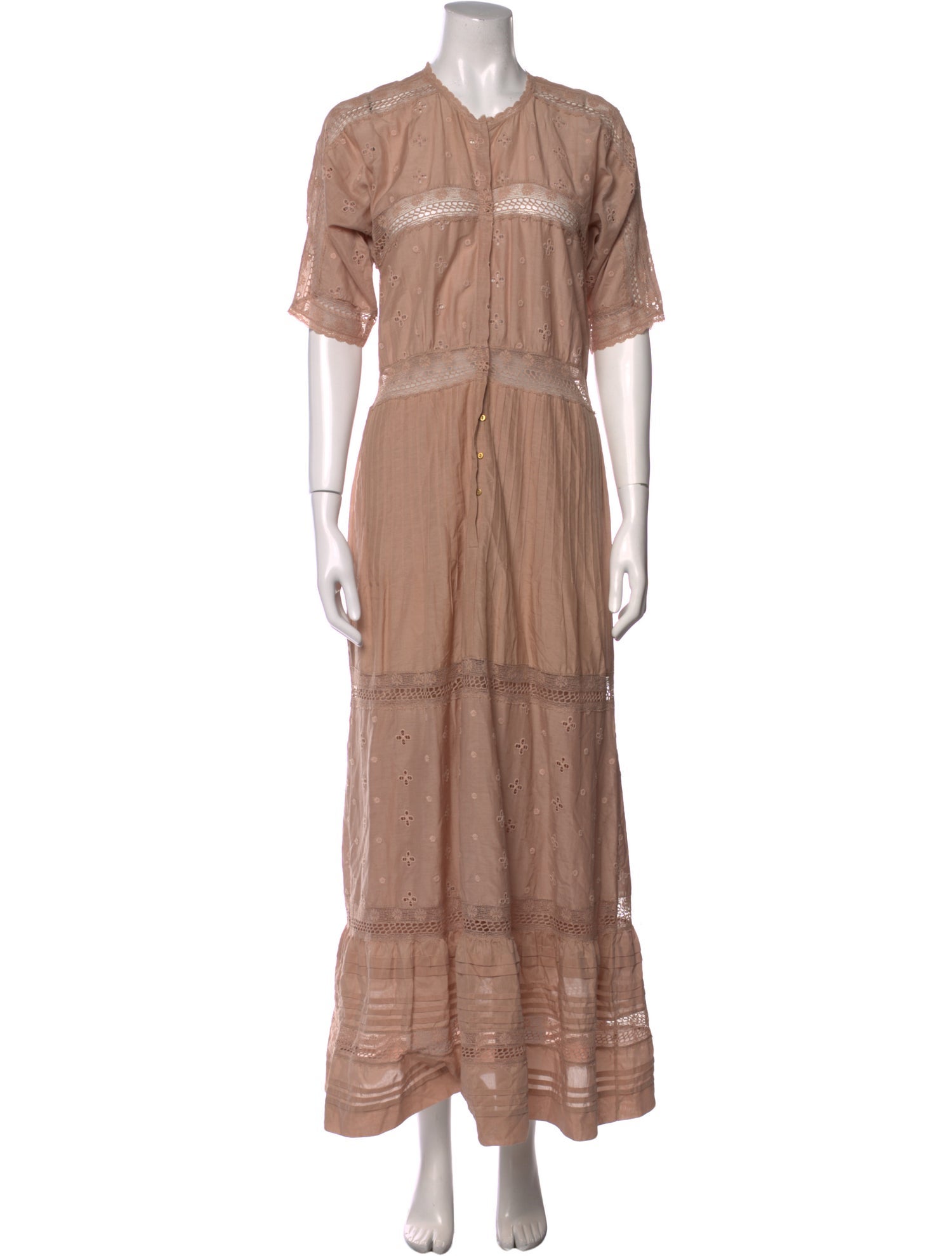 Ulla Johnson Crew Neck Midi Length Dress