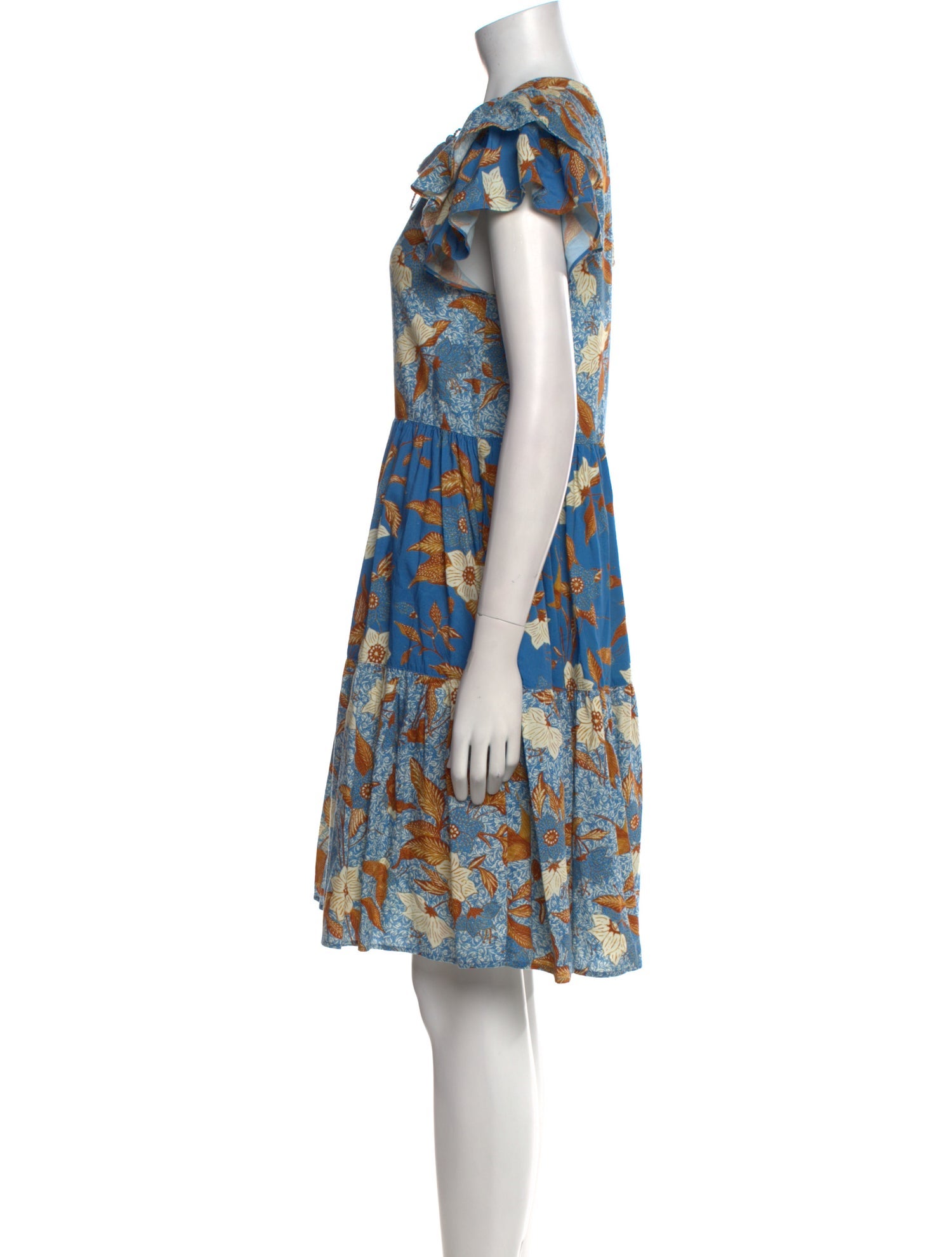 Ulla Johnson Floral Print Knee-Length Dress