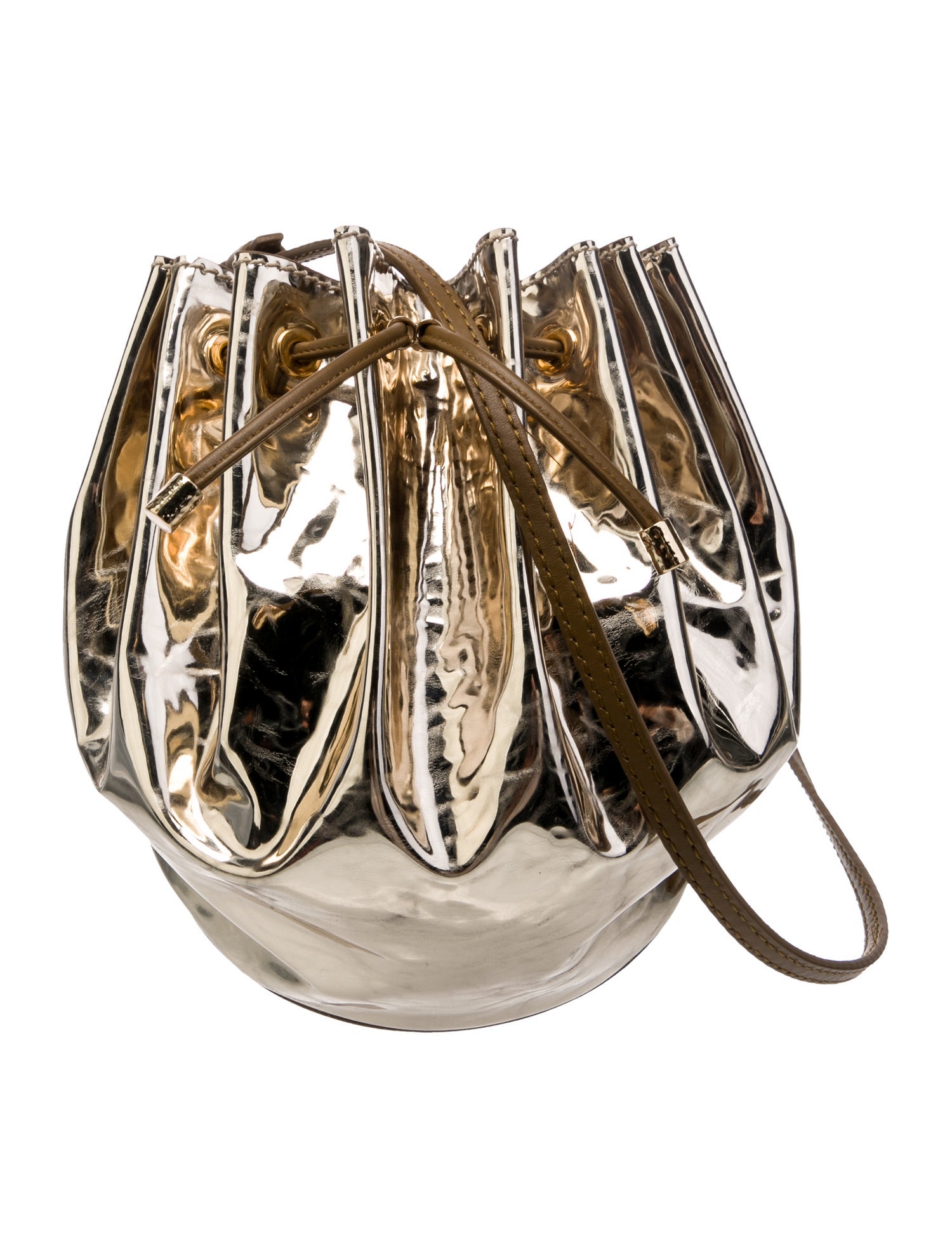 Ulla Johnson Patent Leather Bucket Bag