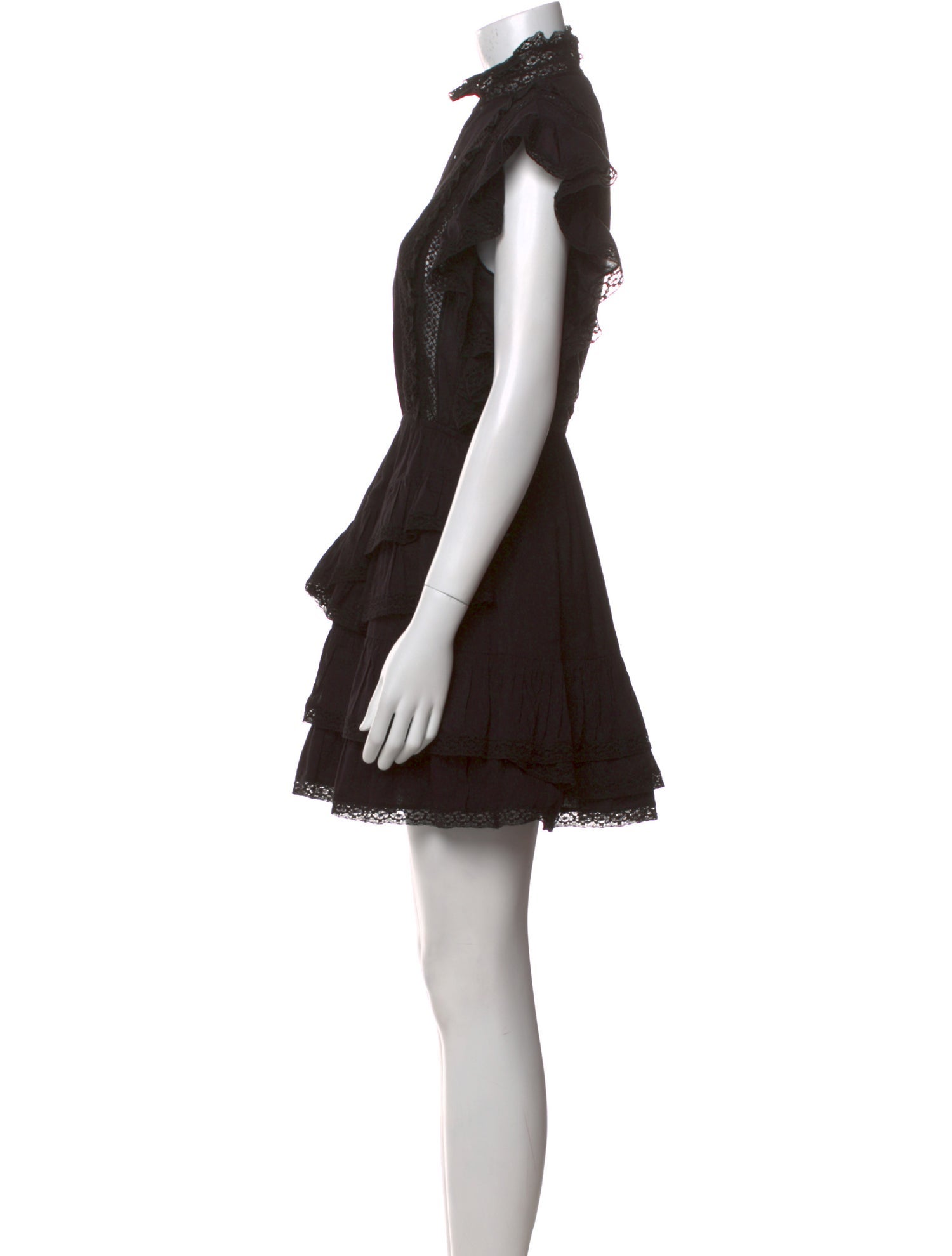 Ulla Johnson Mock Neck Mini Dress