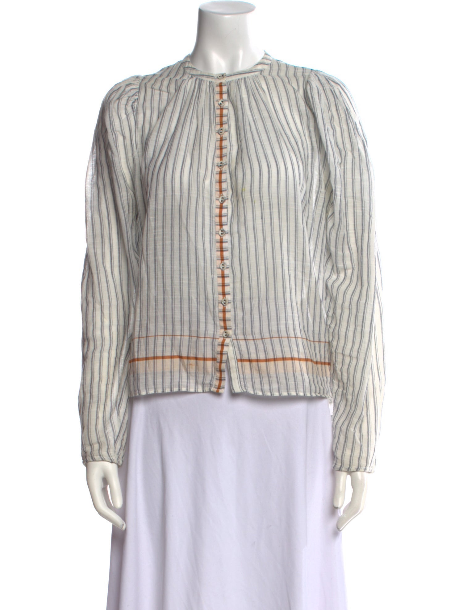 Ulla Johnson Striped Crew Neck Blouse