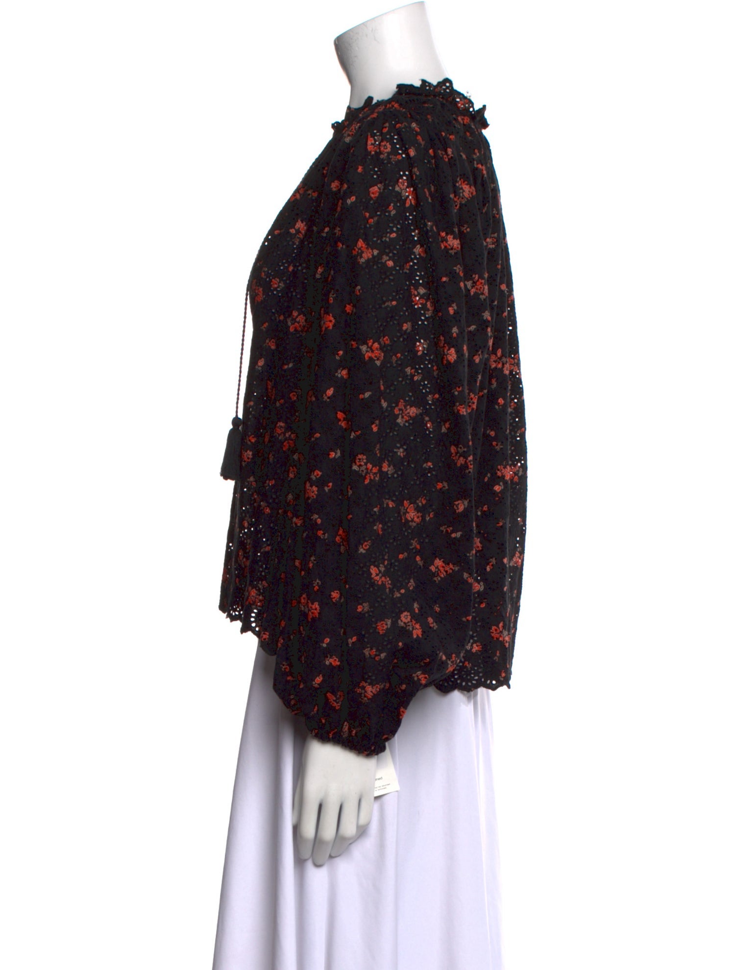 Ulla Johnson Floral Print V-Neck Blouse