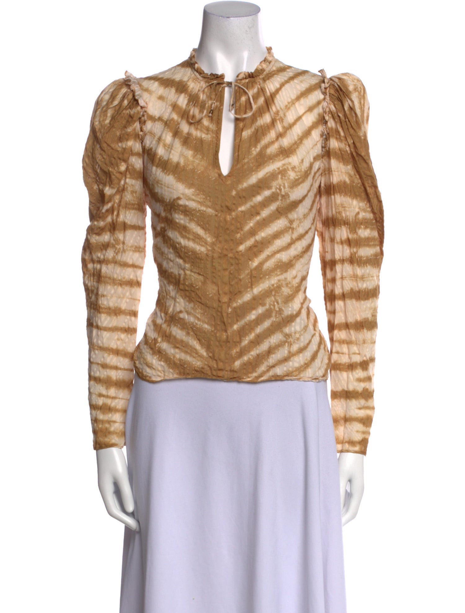 Ulla Johnson Tie-Dye Print Crew Neck Top