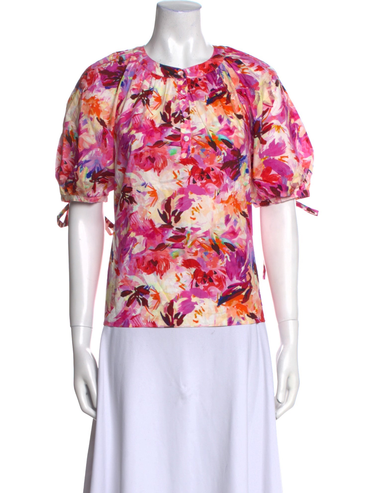 Ulla Johnson Floral Print Crew Neck T-Shirt