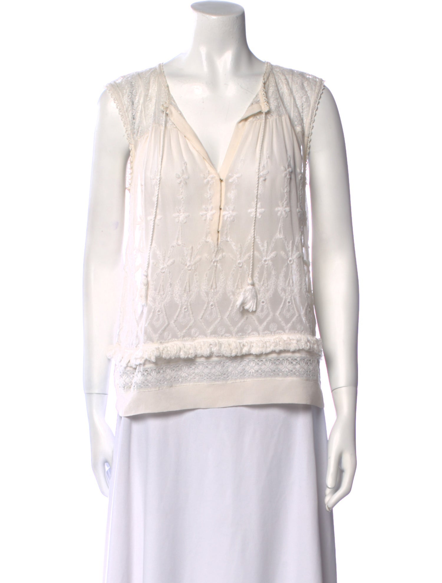 Ulla Johnson Silk V-Neck Blouse