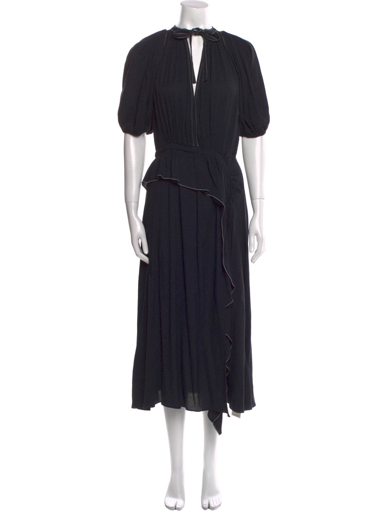 Ulla Johnson Tie Neck Long Dress