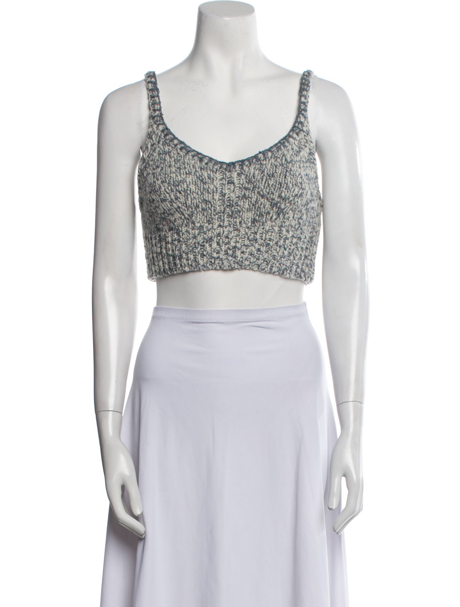 Ulla Johnson Wool Printed Crop Top