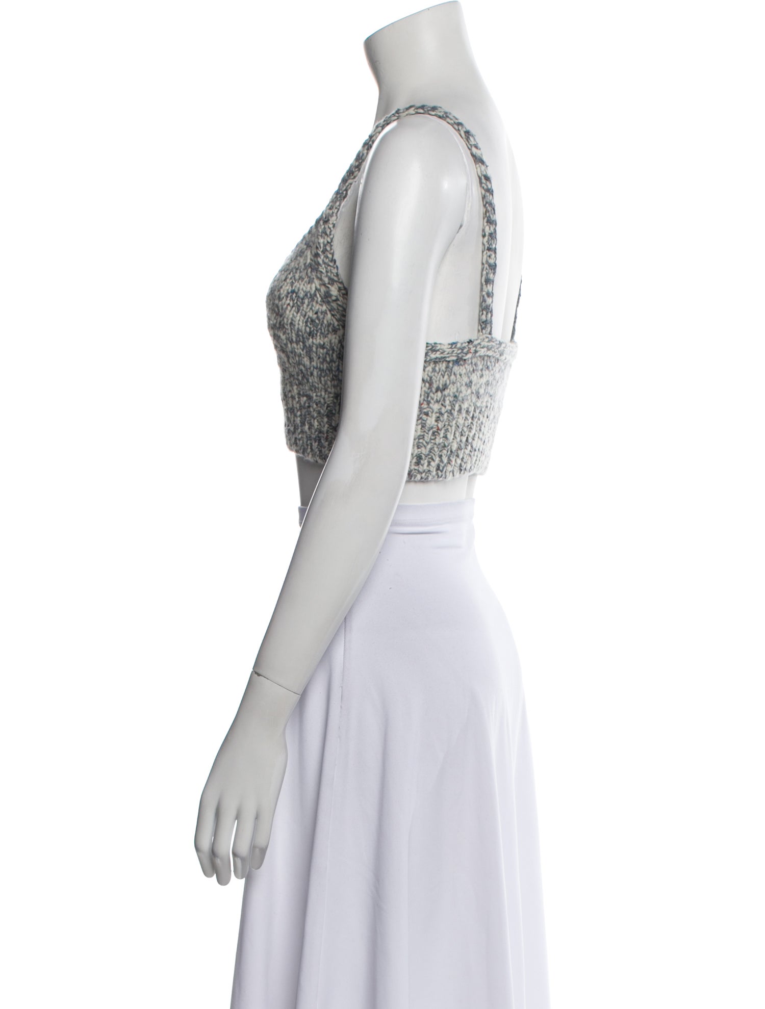 Ulla Johnson Wool Printed Crop Top