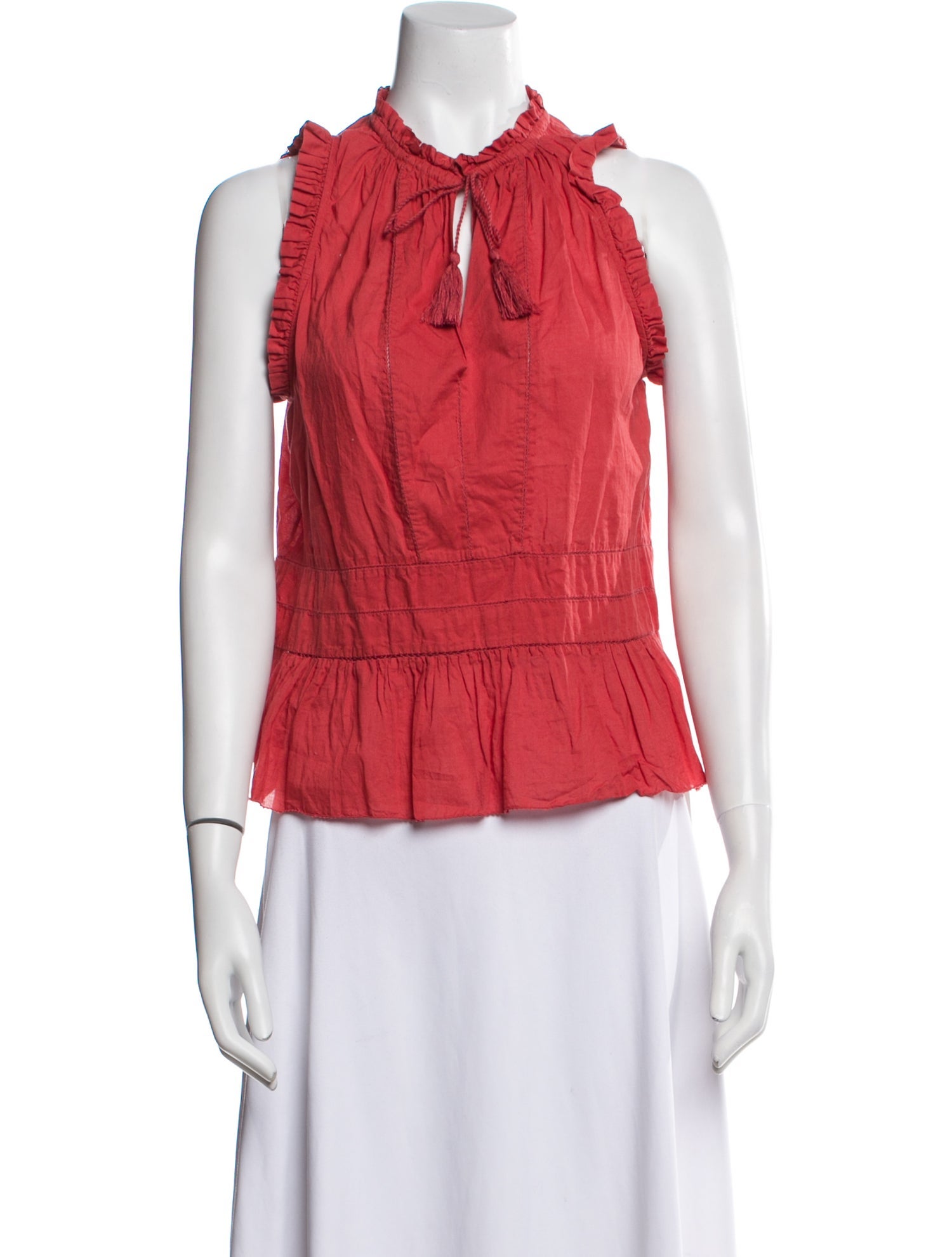 Ulla Johnson Mock Neck Sleeveless Blouse