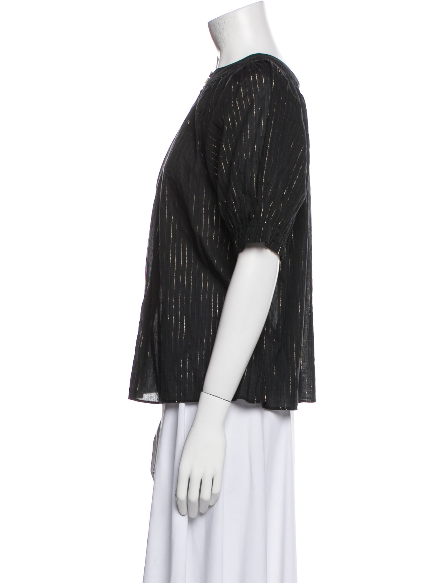 Ulla Johnson Striped Crew Neck Blouse