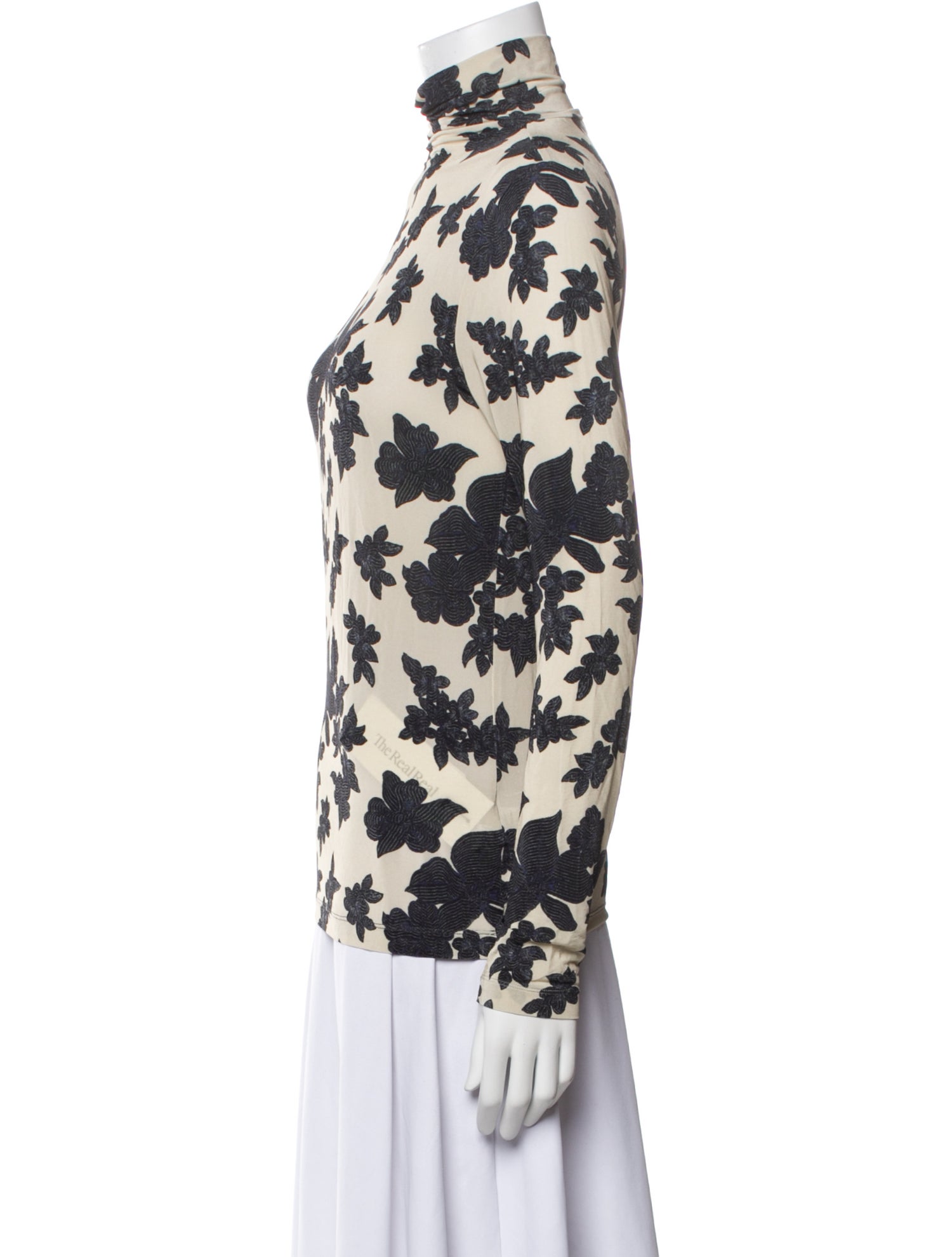 Ulla Johnson Floral Print Mock Neck Blouse