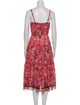 Ulla Johnson Floral Print Midi Length Dress