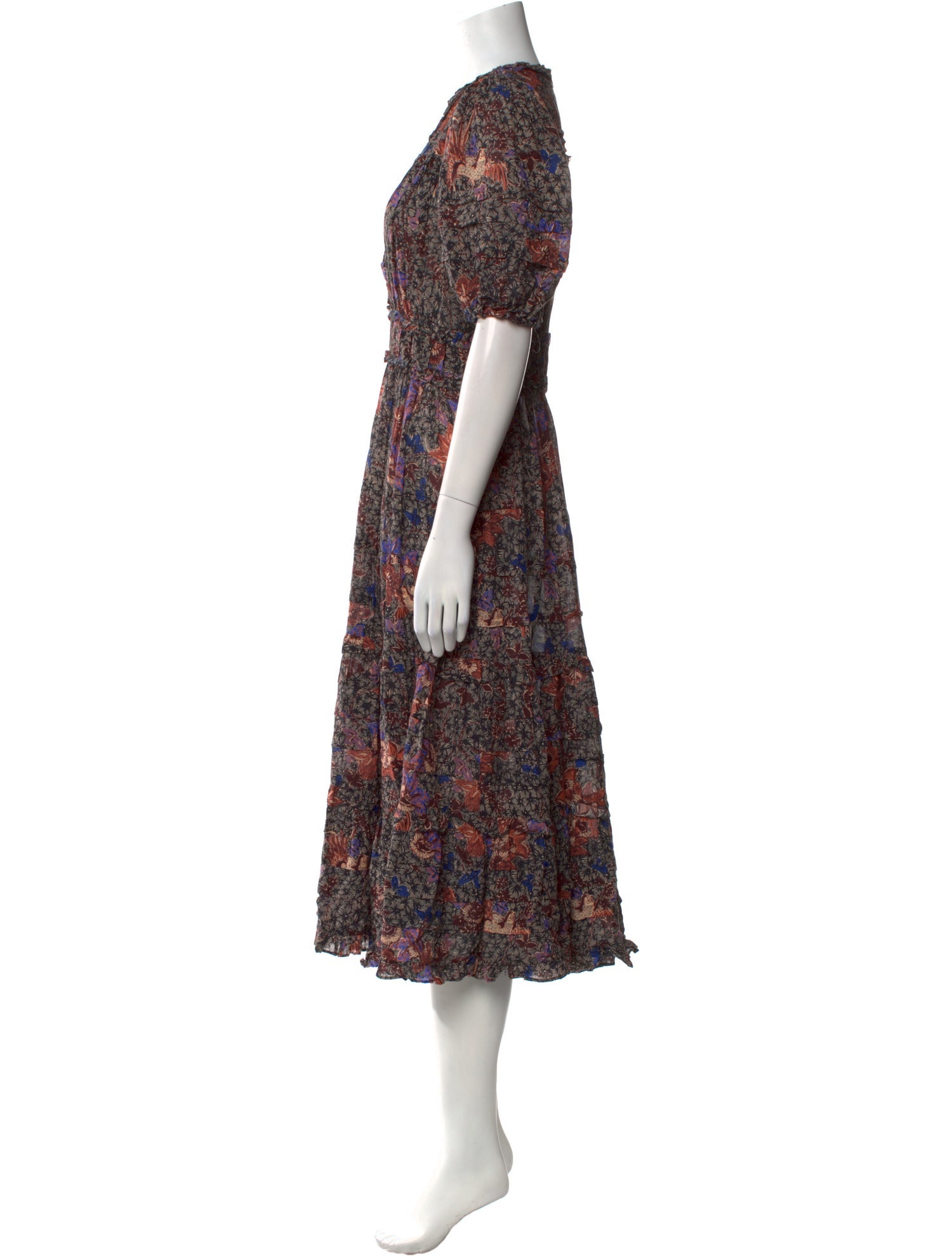 Ulla Johnson Floral Print Long Dress