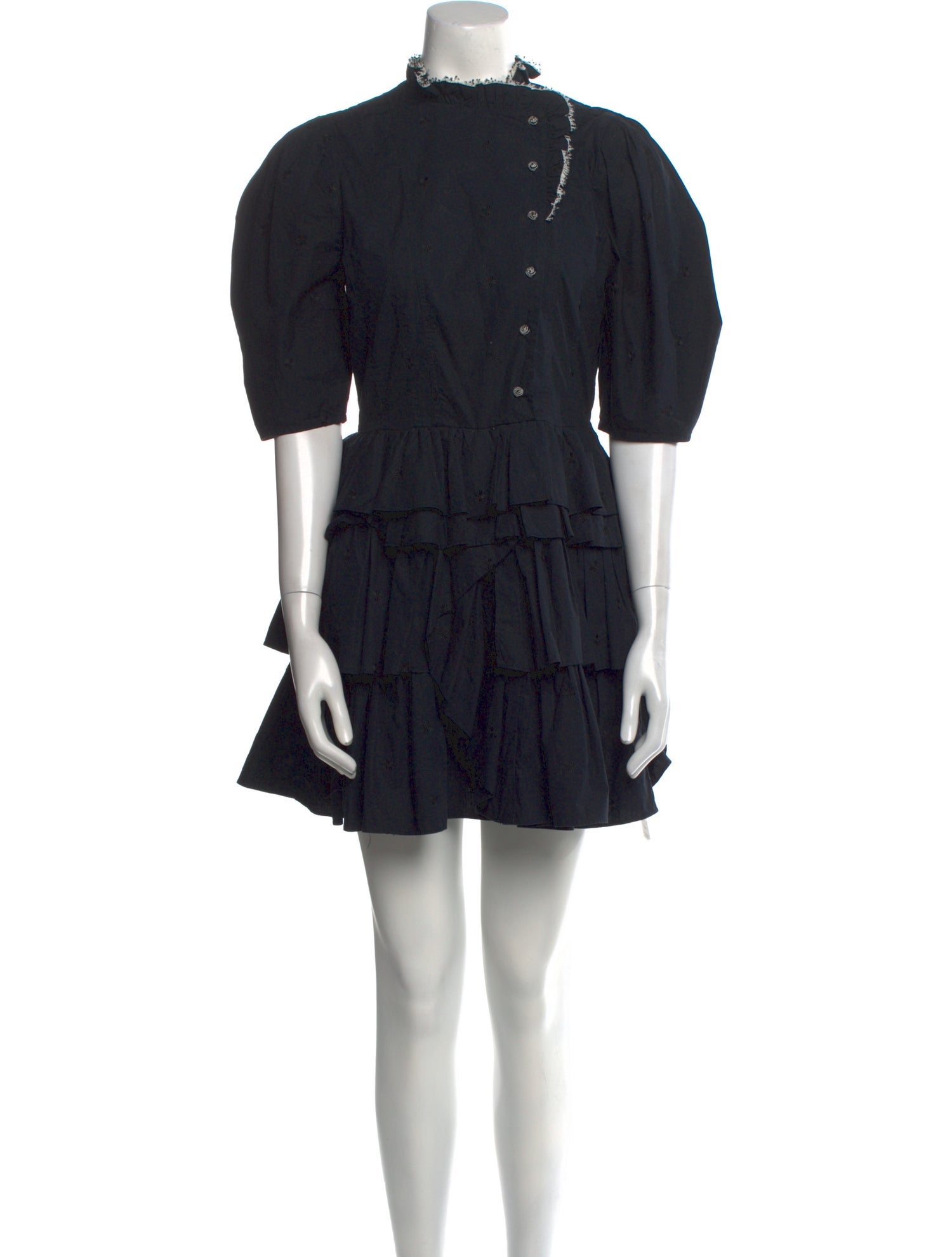 Ulla Johnson Mock Neck Mini Dress