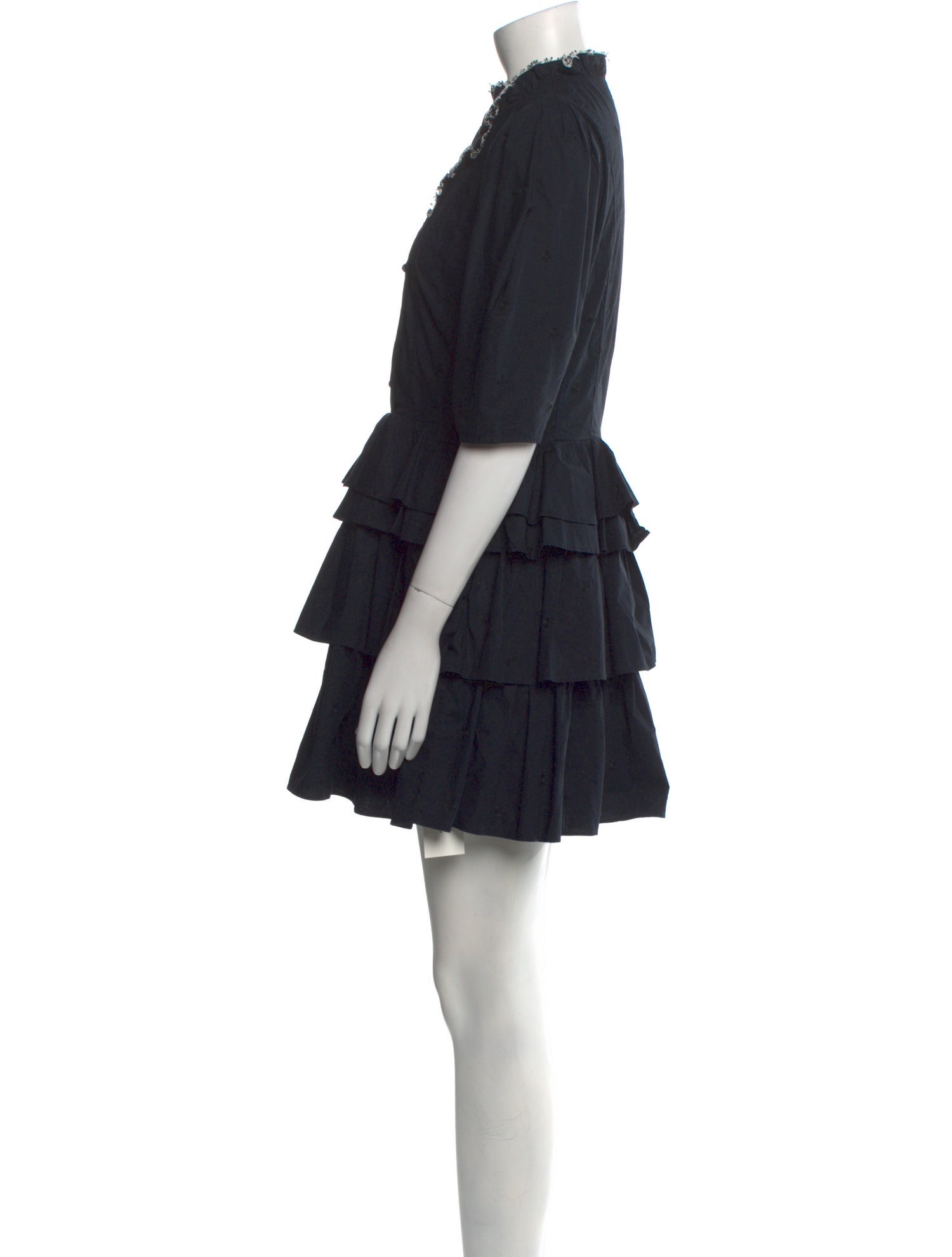 Ulla Johnson Mock Neck Mini Dress