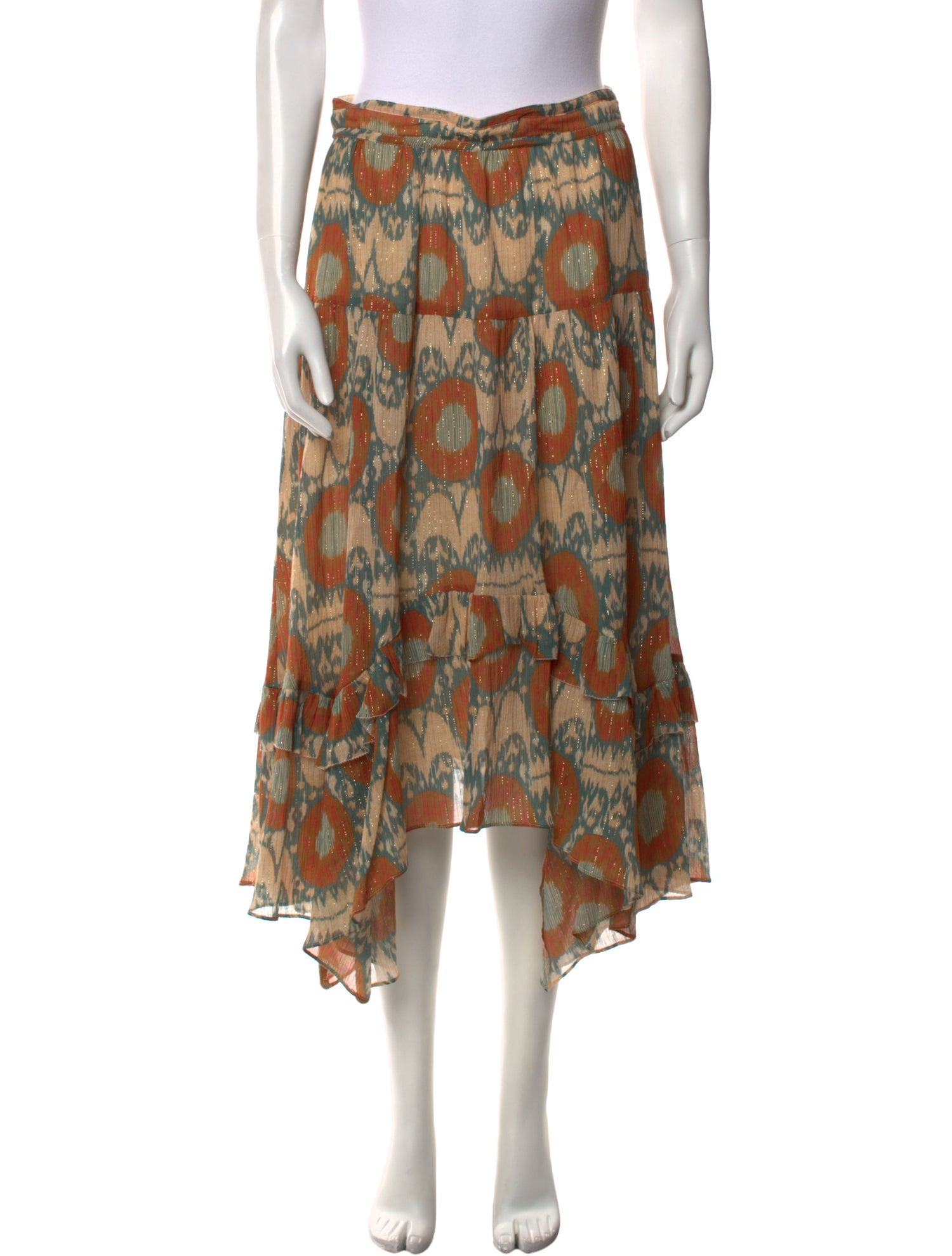 Ulla Johnson Printed Midi Length Skirt