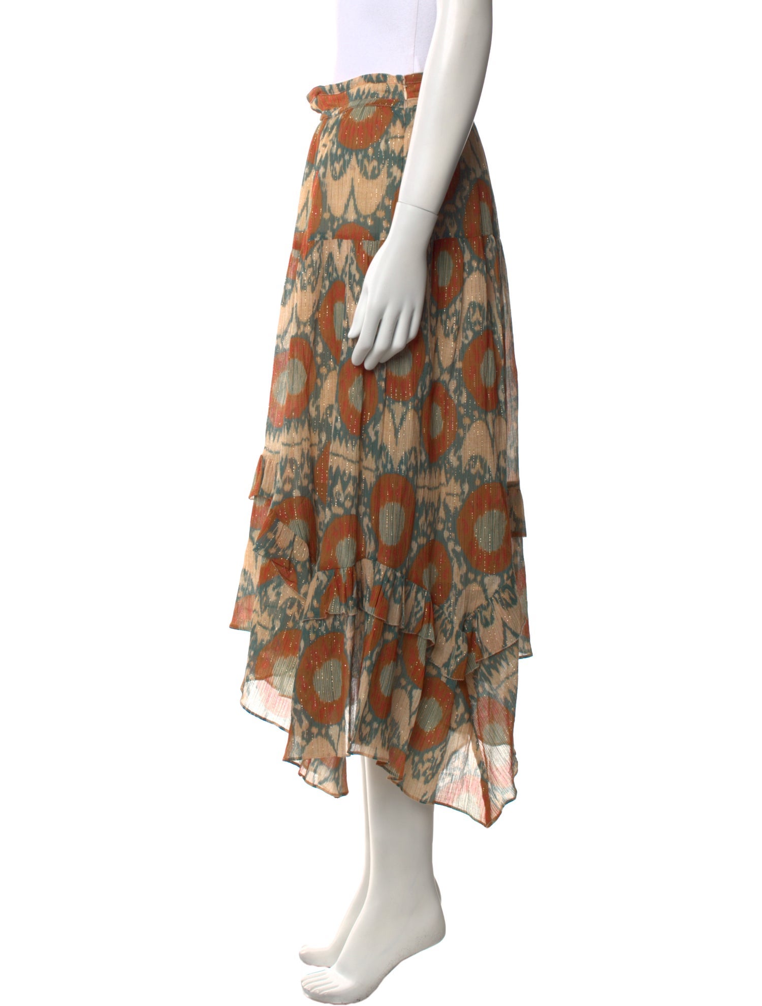 Ulla Johnson Printed Midi Length Skirt