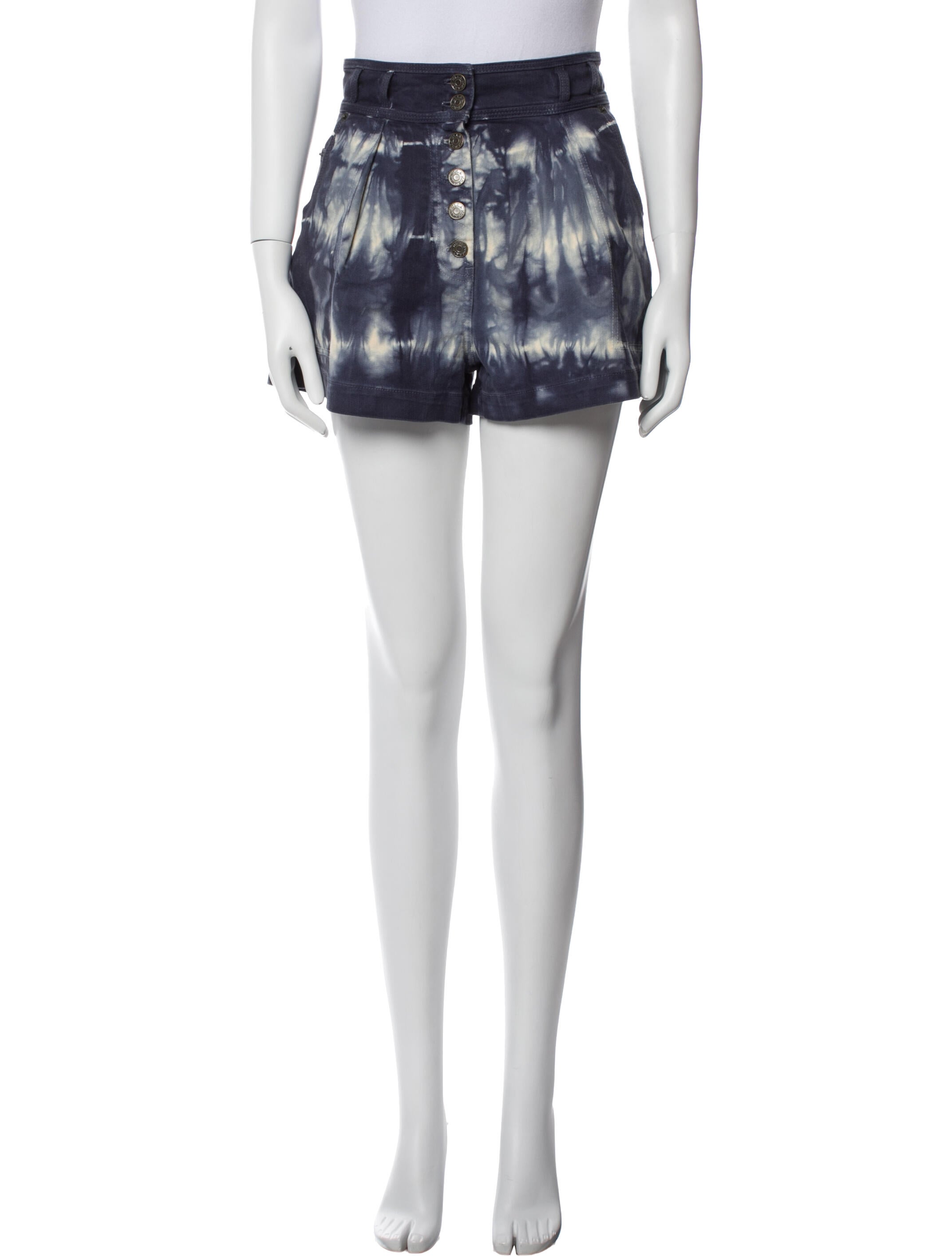 Ulla Johnson Tie-Dye Print Mini Shorts