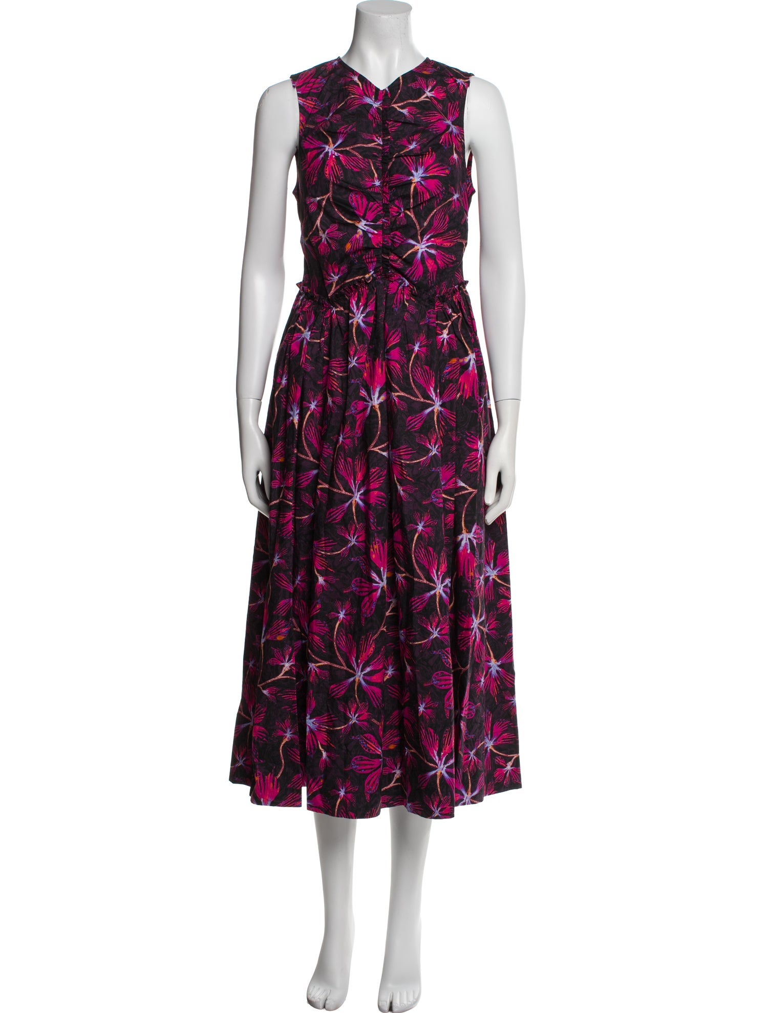 Ulla Johnson Floral Print Midi Length Dress w/ Tags
