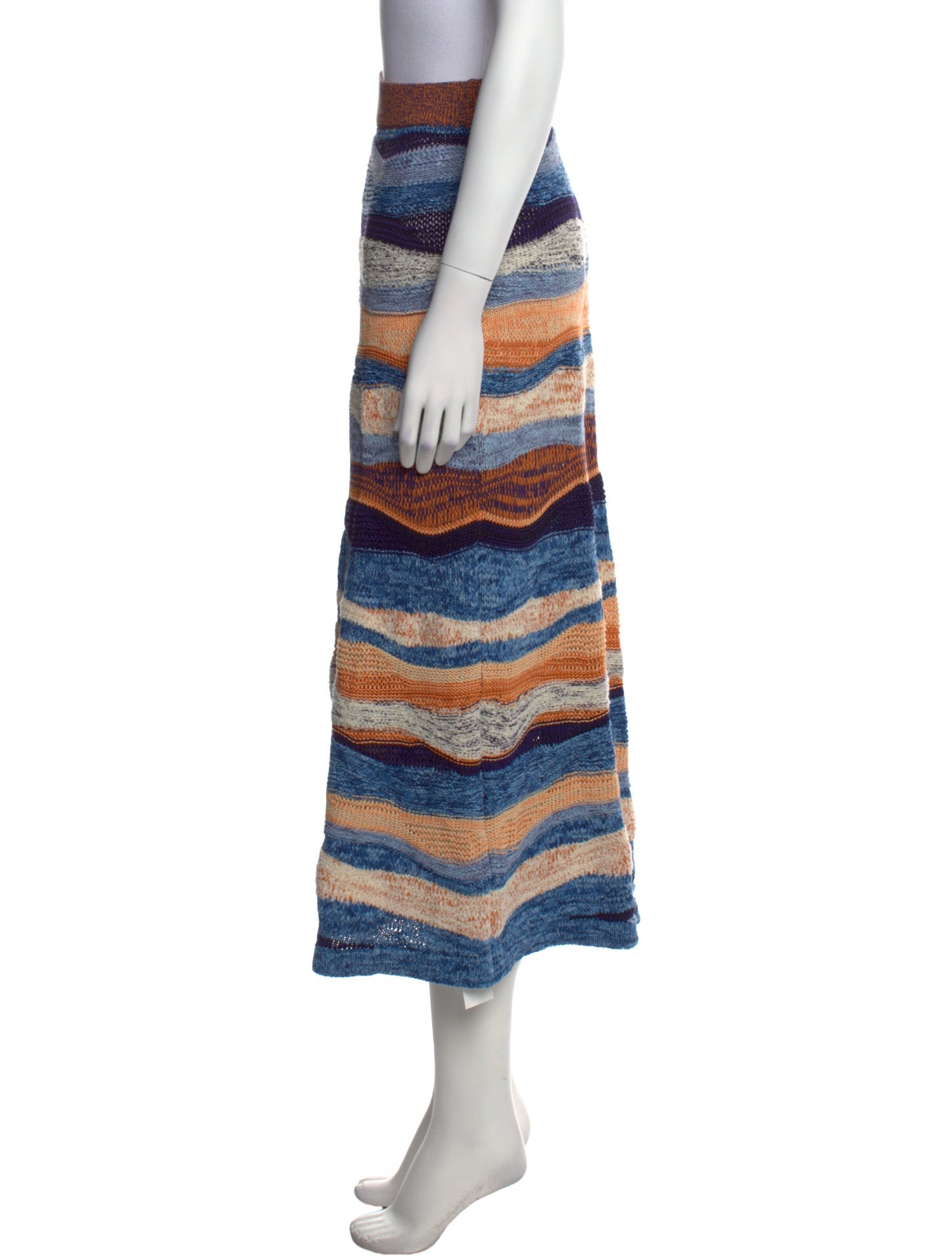 Ulla Johnson Striped Midi Length Skirt