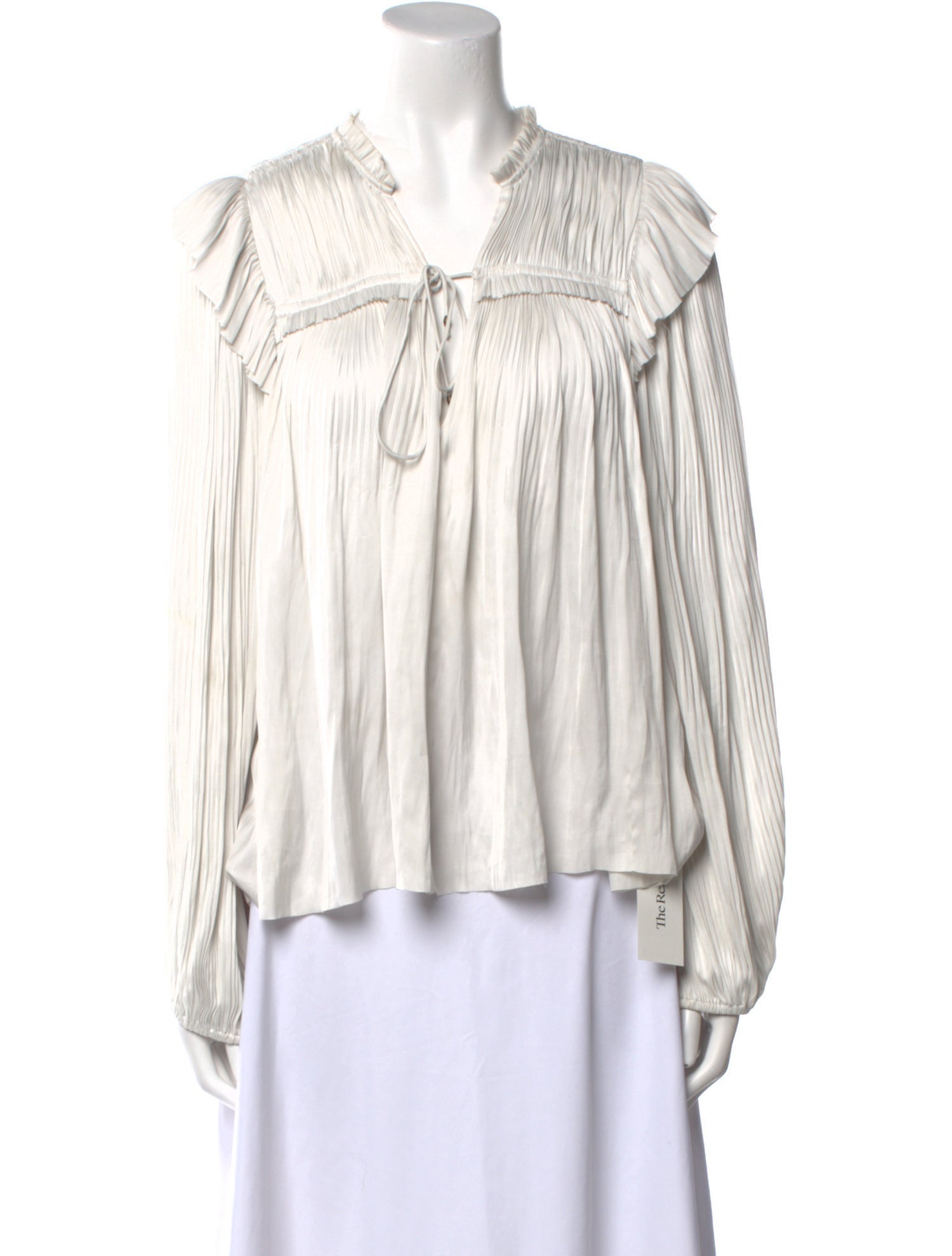 Ulla Johnson Tie Neck Long Sleeve Blouse
