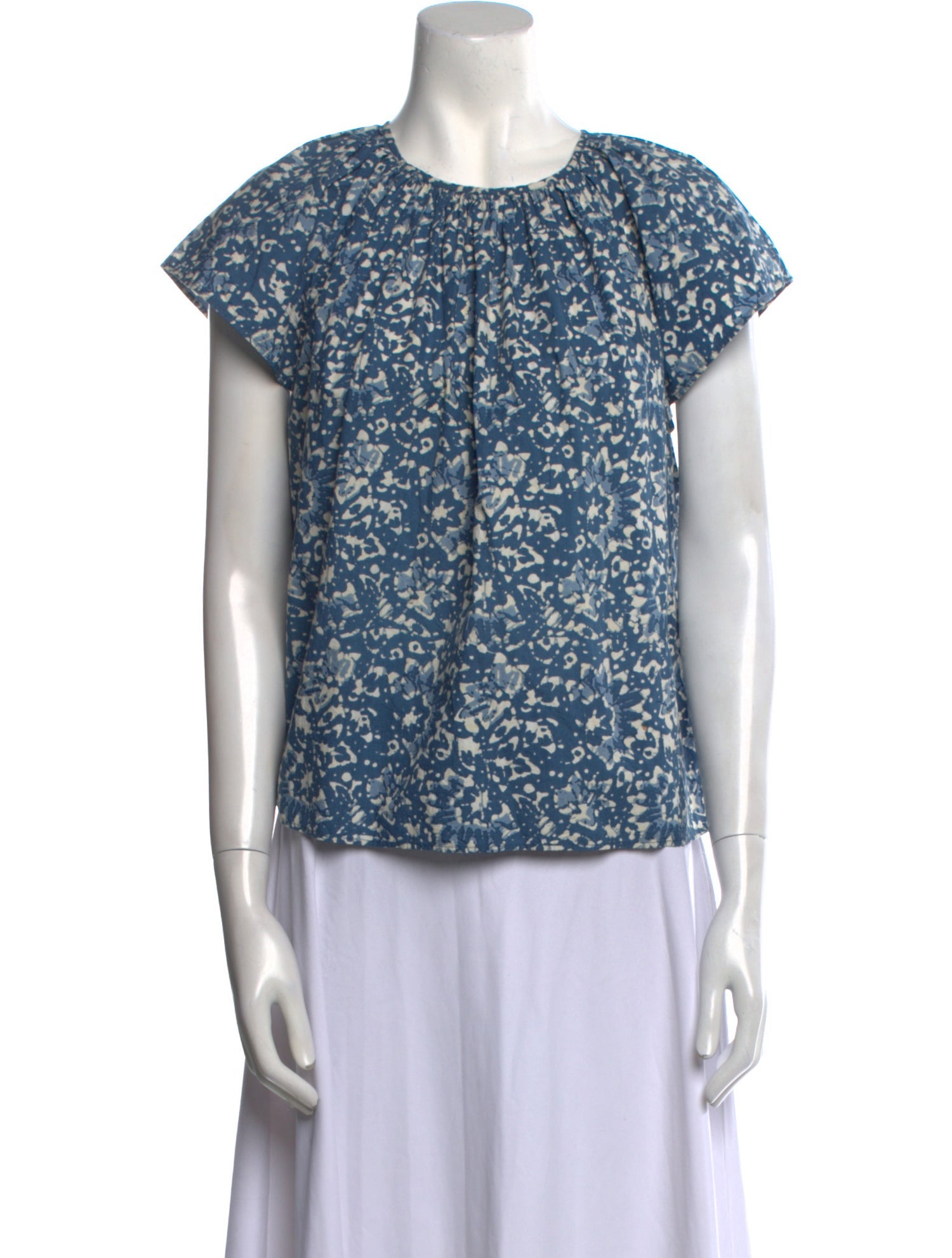 Ulla Johnson Printed Crew Neck Blouse