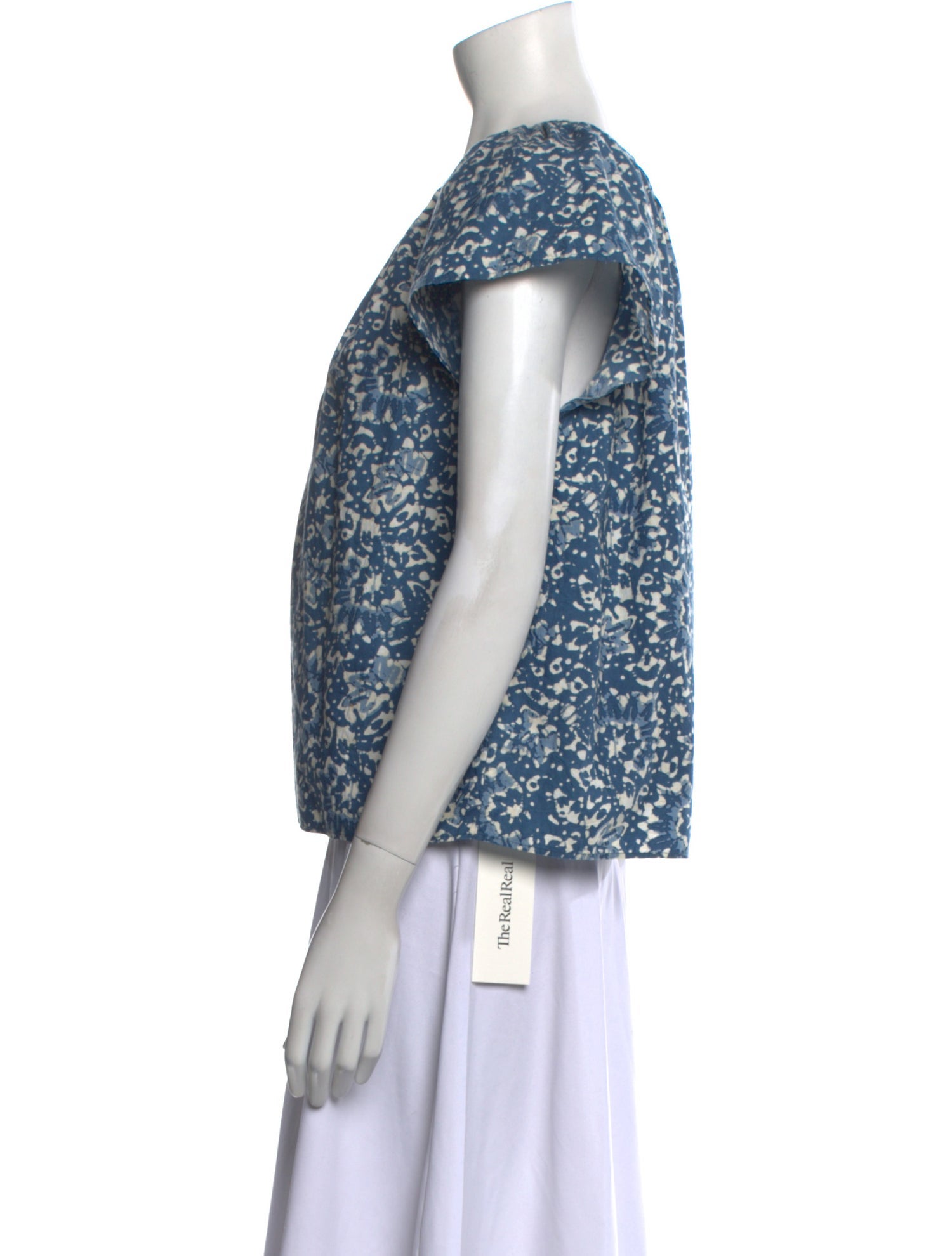 Ulla Johnson Printed Crew Neck Blouse