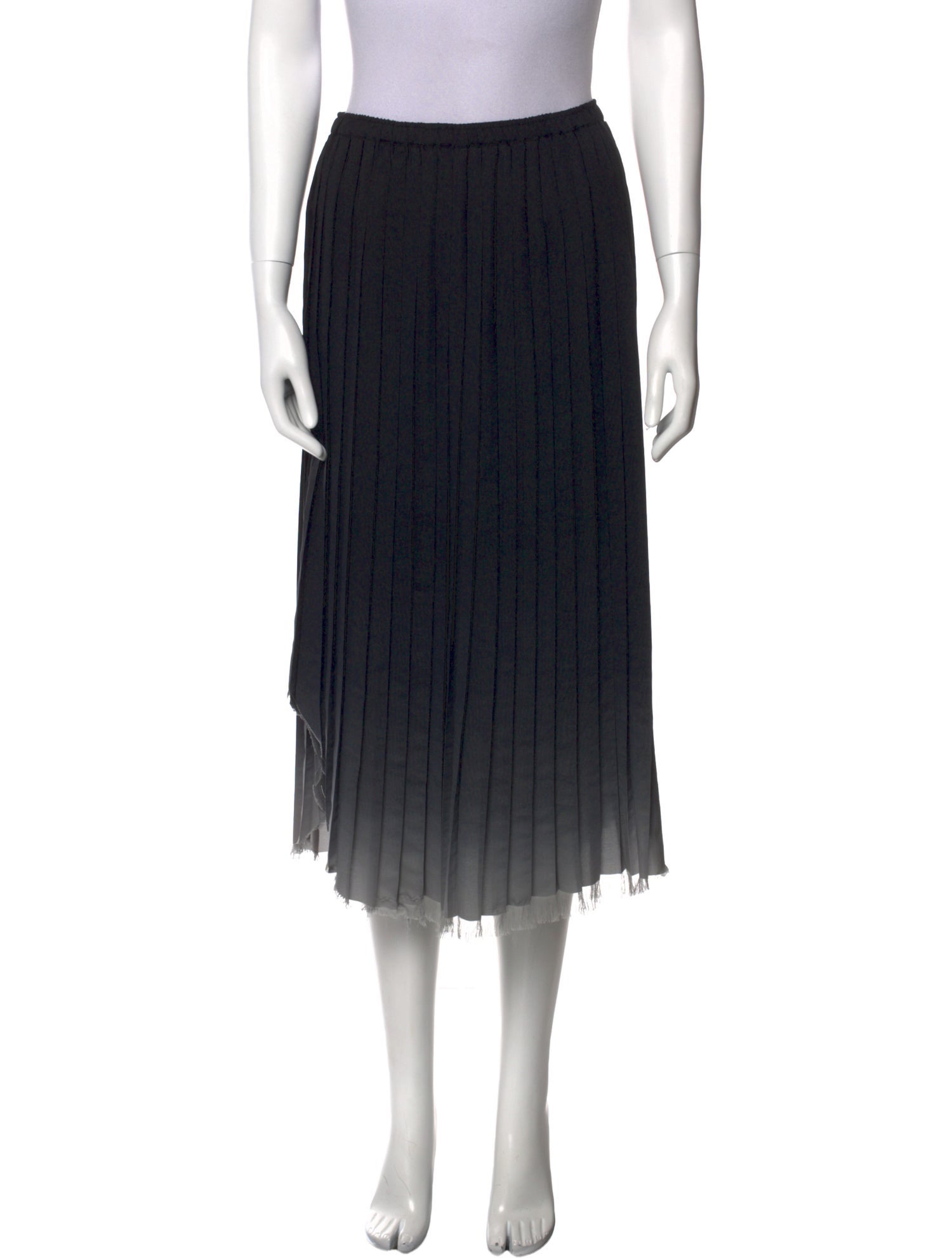 Ulla Johnson Raw-Edge Trim Midi Length Skirt