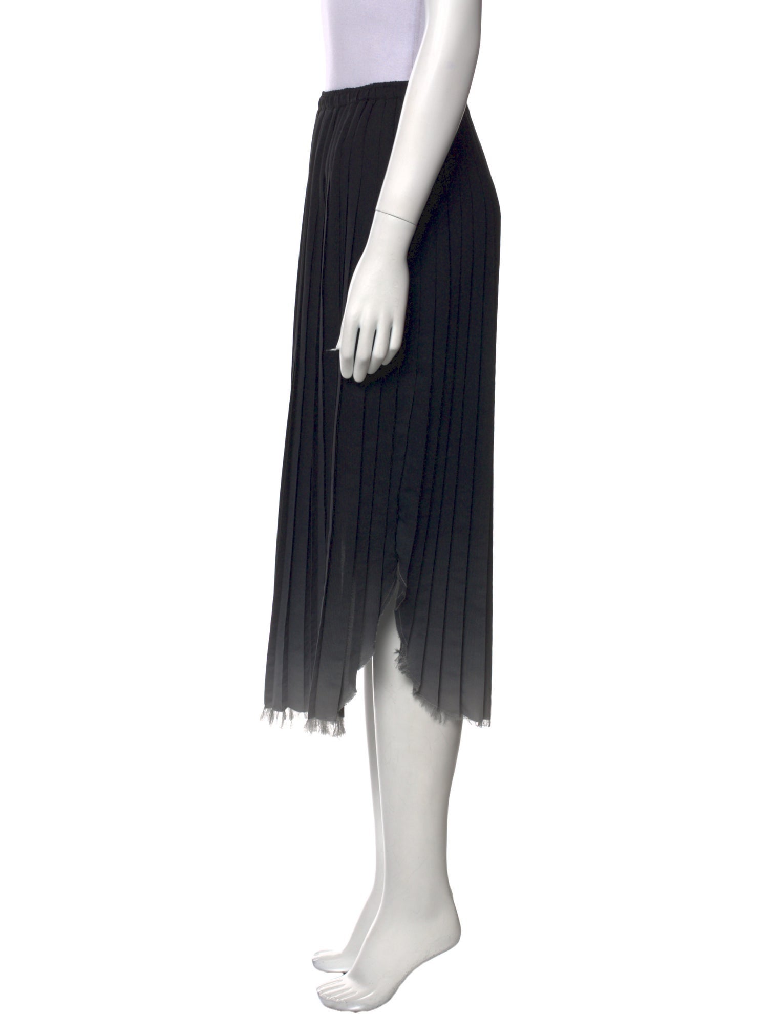 Ulla Johnson Raw-Edge Trim Midi Length Skirt