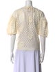 Ulla Johnson Lace Pattern Bateau Neckline Blouse