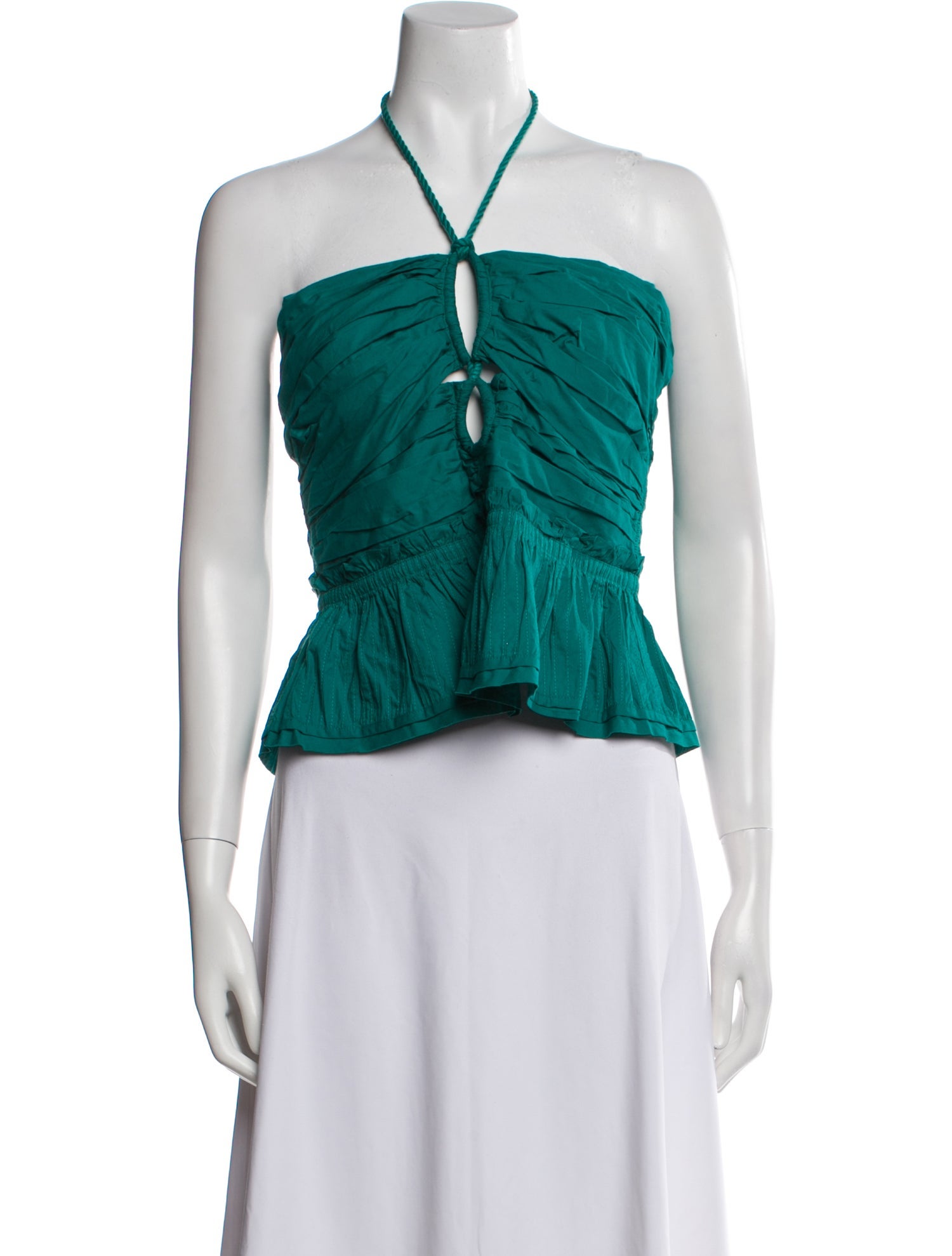 Ulla Johnson Halterneck Sleeveless Crop Top