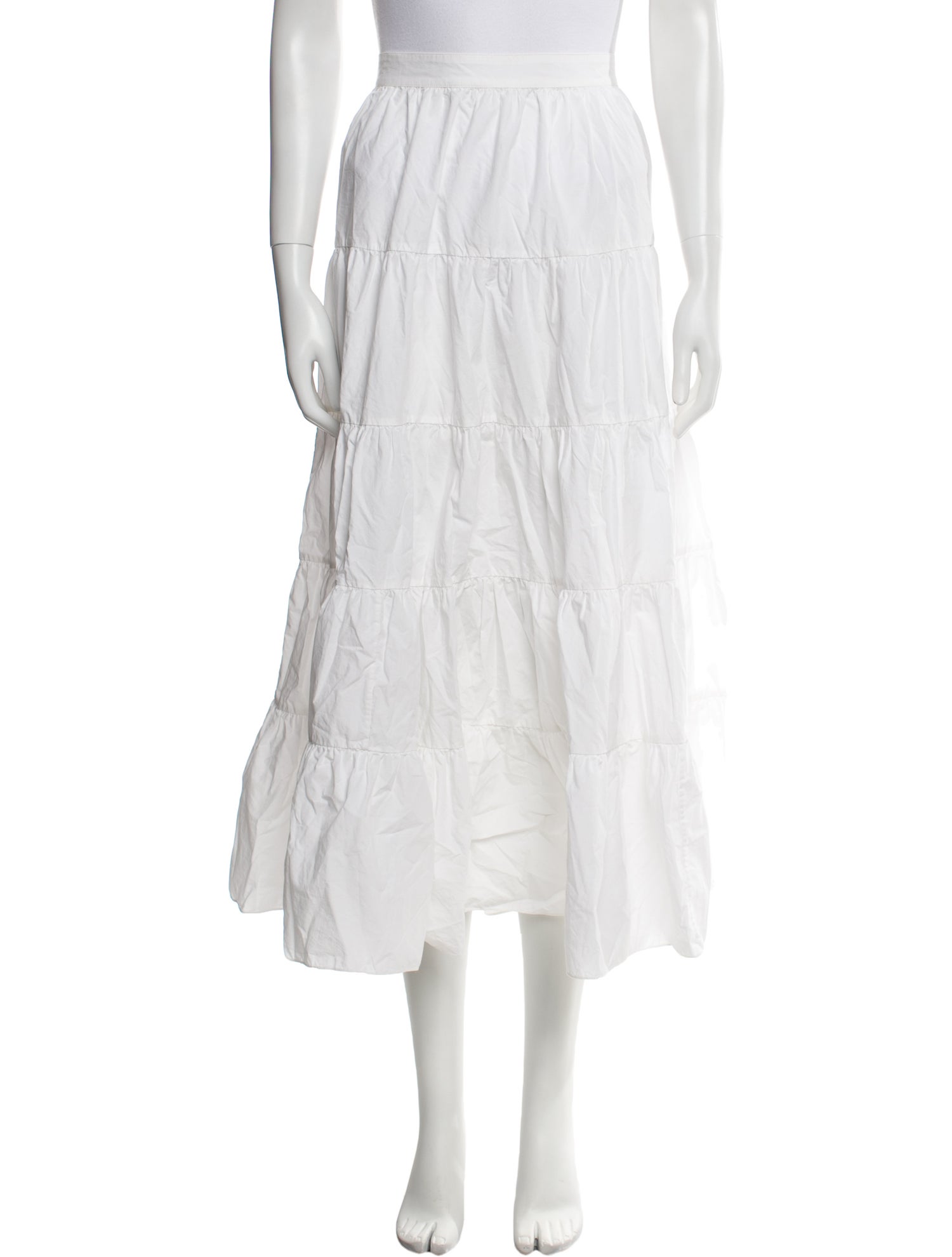 Ulla Johnson Ruffle Embellishment Midi Length Skirt