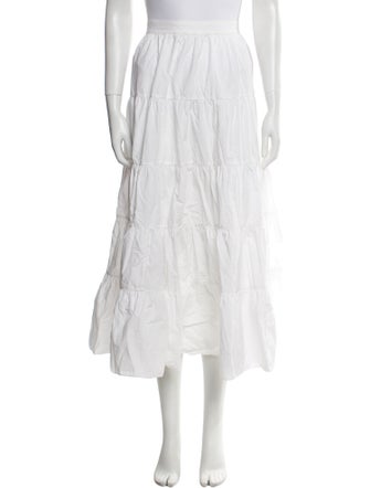 Ulla Johnson Ruffle Embellishment Midi Length Skirt