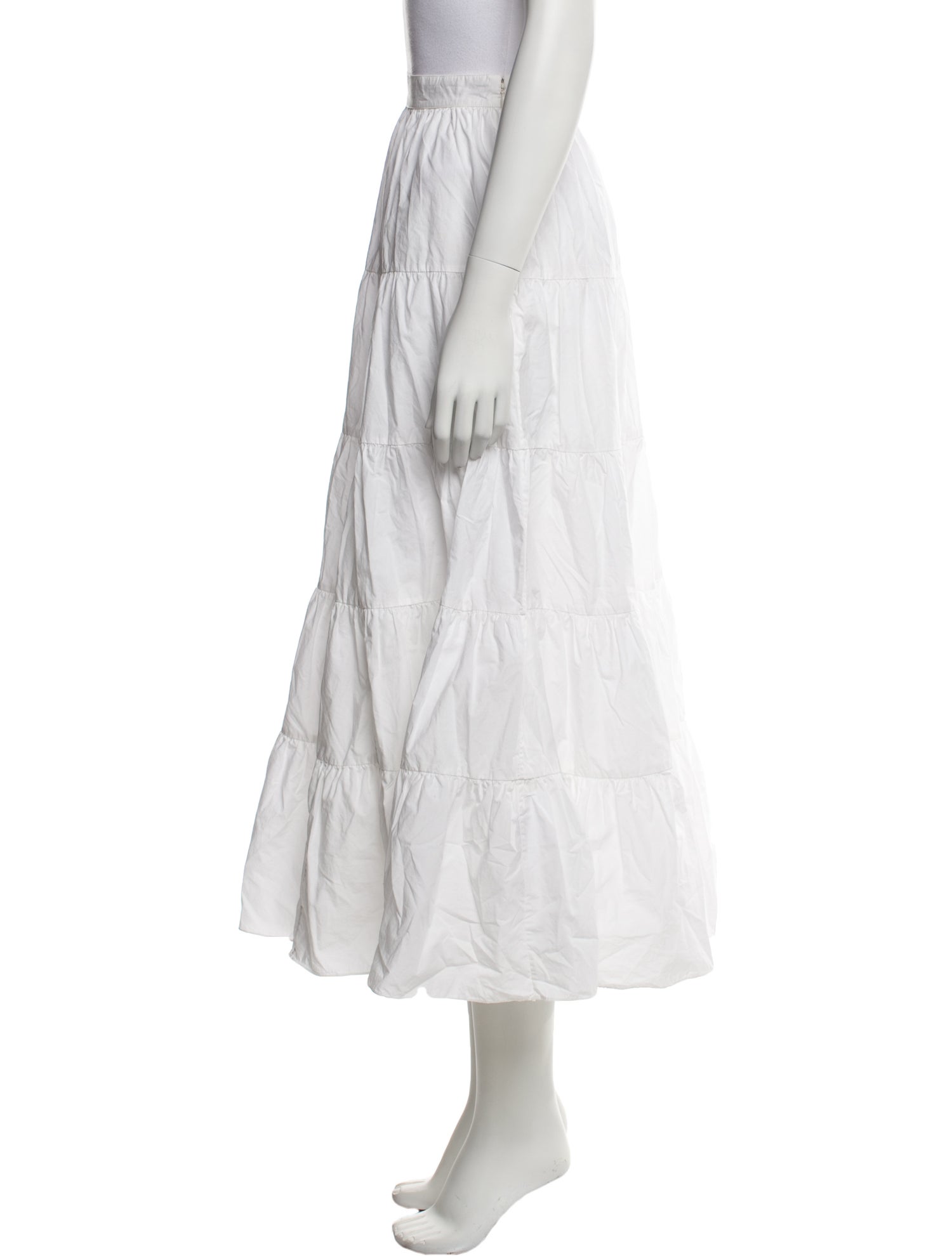 Ulla Johnson Ruffle Embellishment Midi Length Skirt