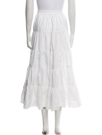 Ulla Johnson Ruffle Embellishment Midi Length Skirt