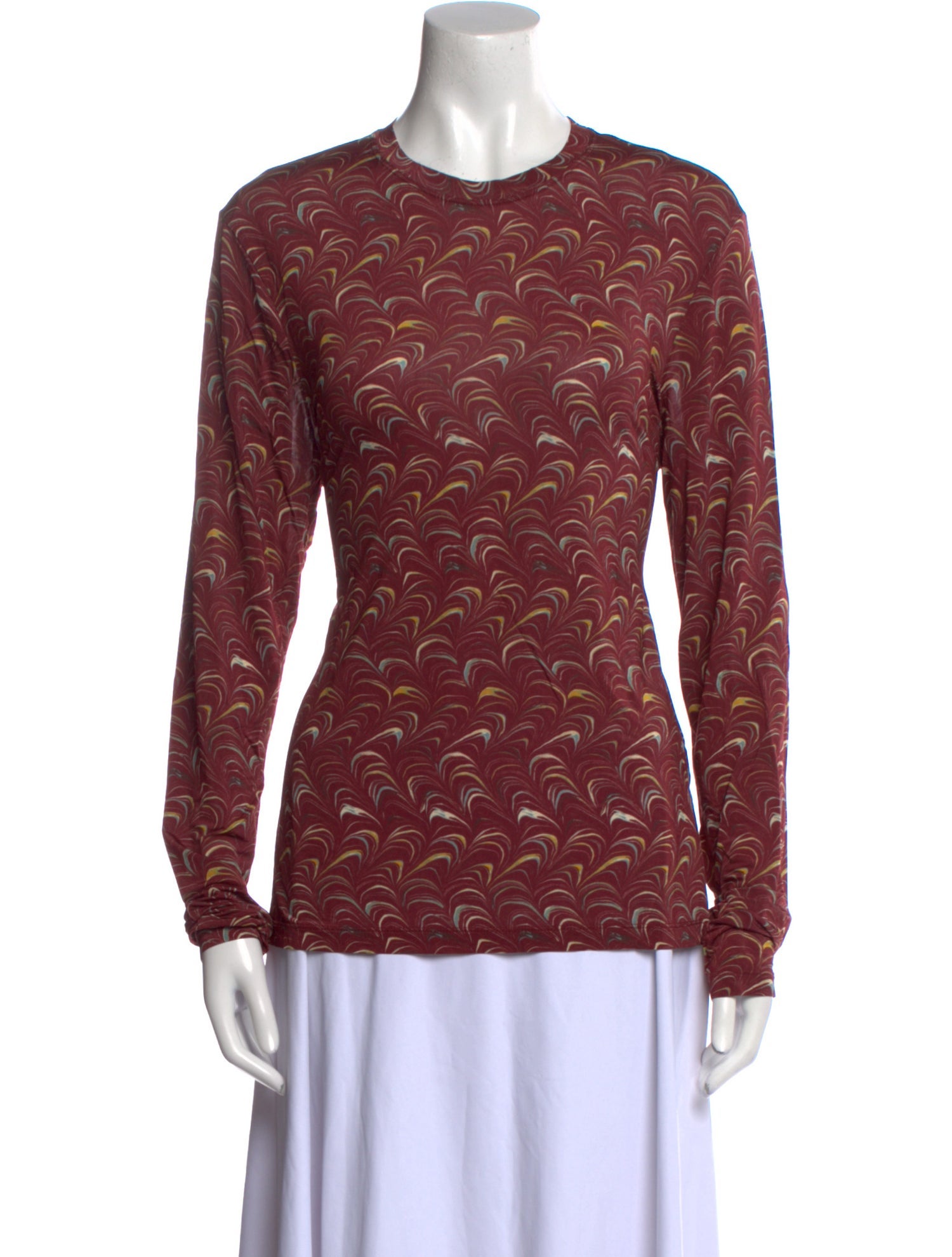 Ulla Johnson Printed Crew Neck Top