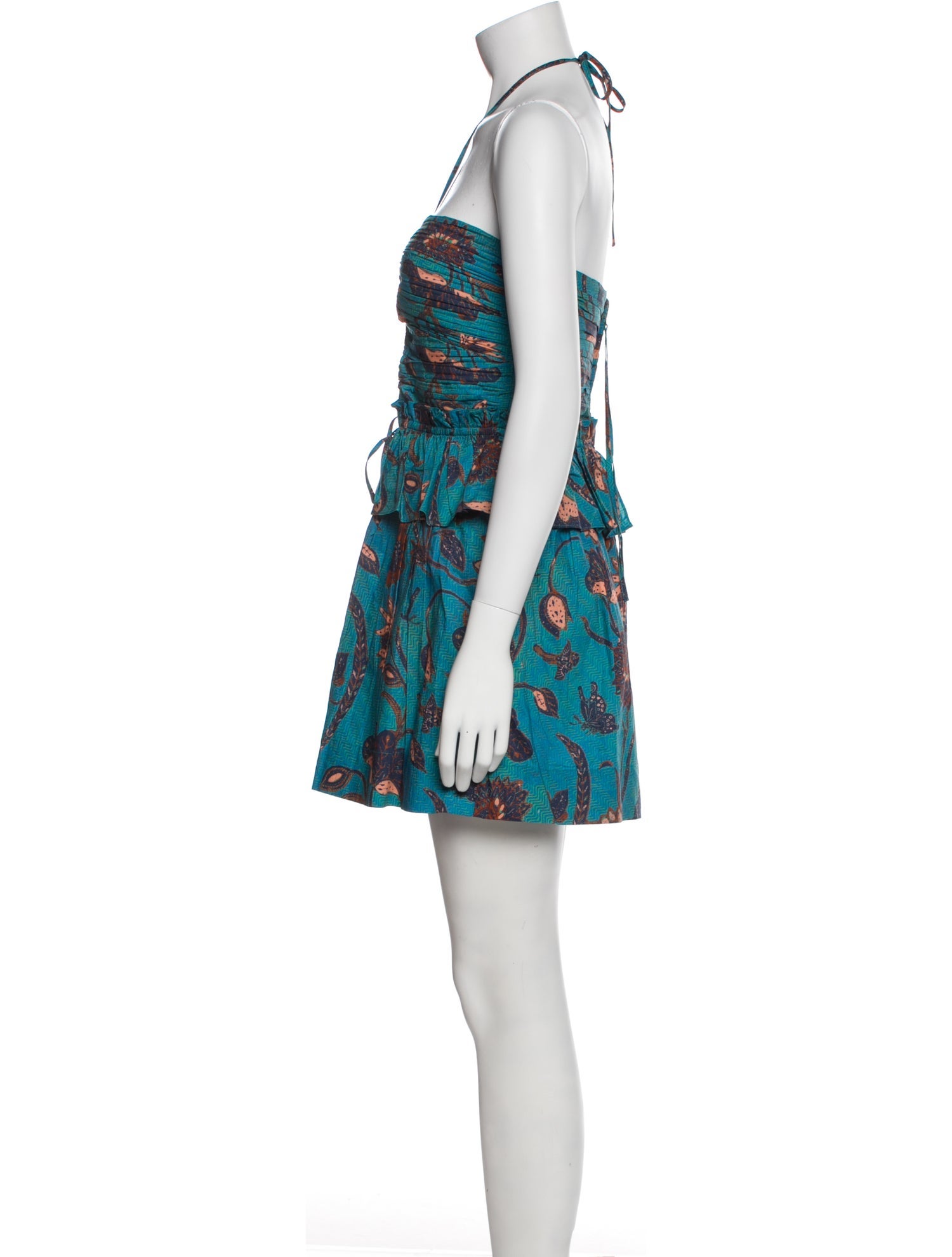 Ulla Johnson Floral Print Halterneck Romper