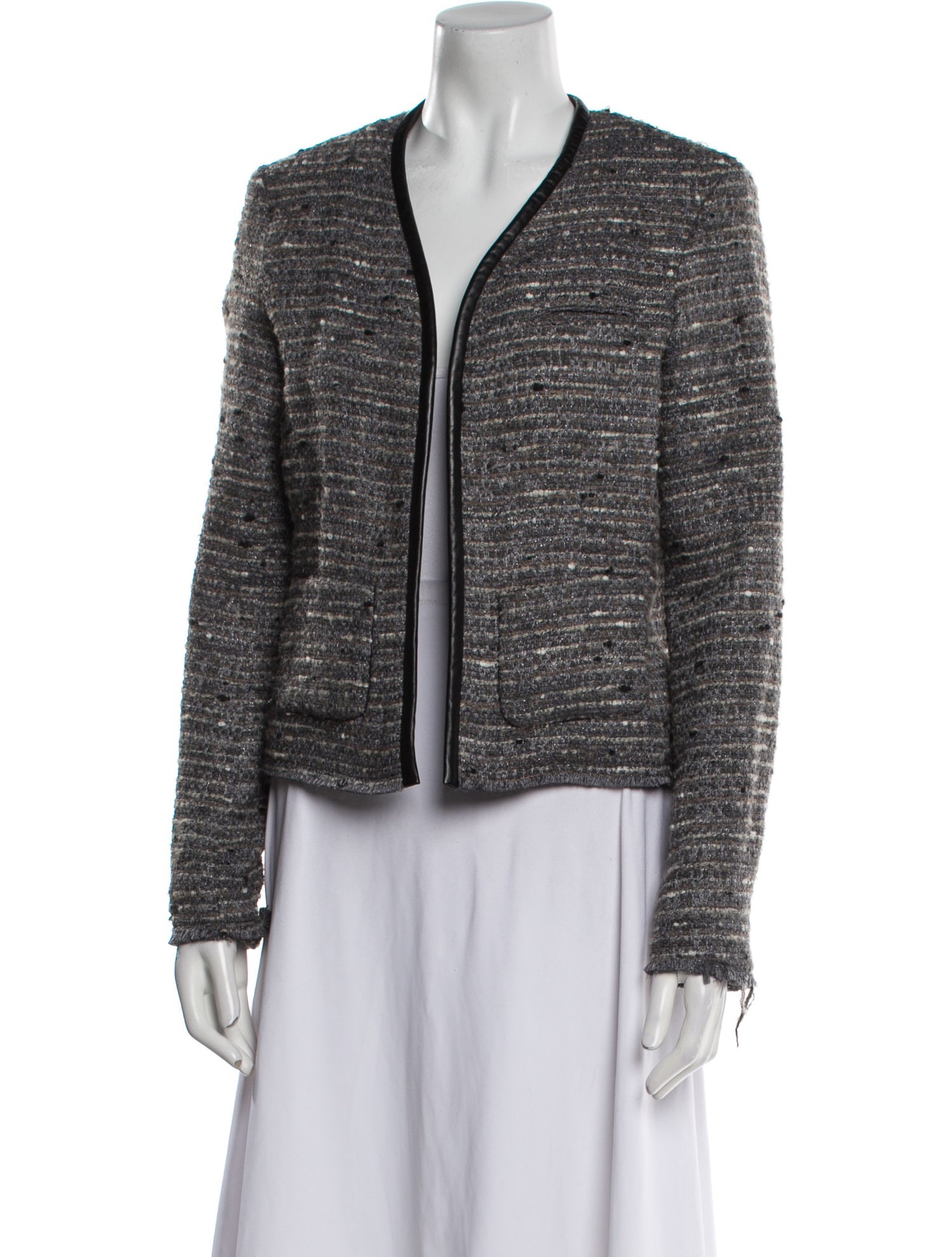 Ulla Johnson Tweed Tweed Pattern Evening Jacket