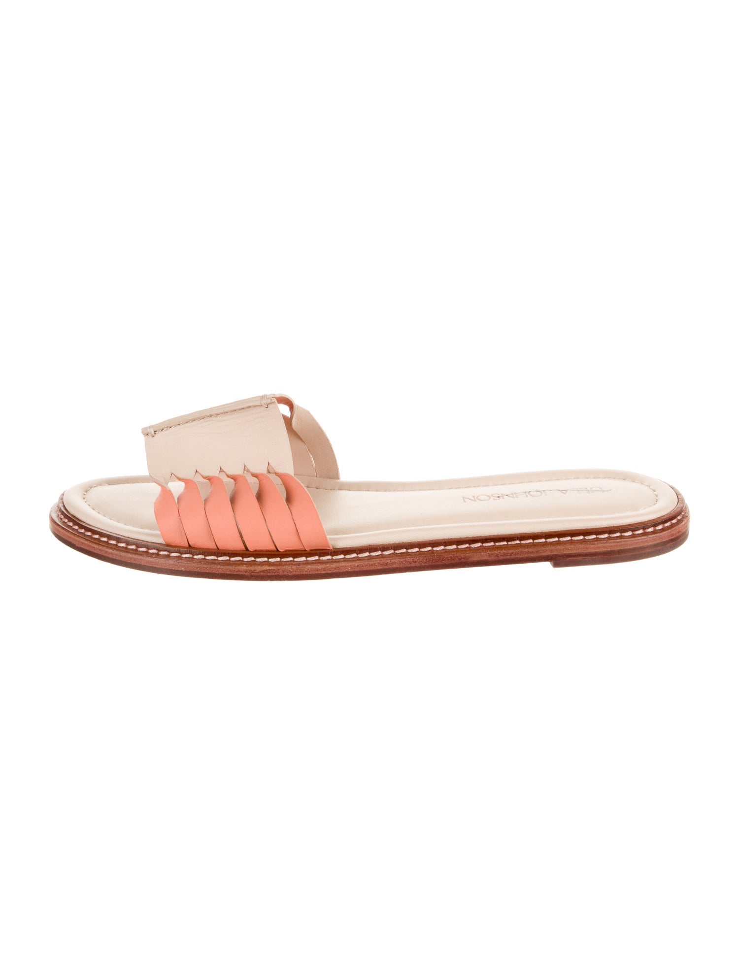 Ulla Johnson Leather Colorblock Pattern Flats